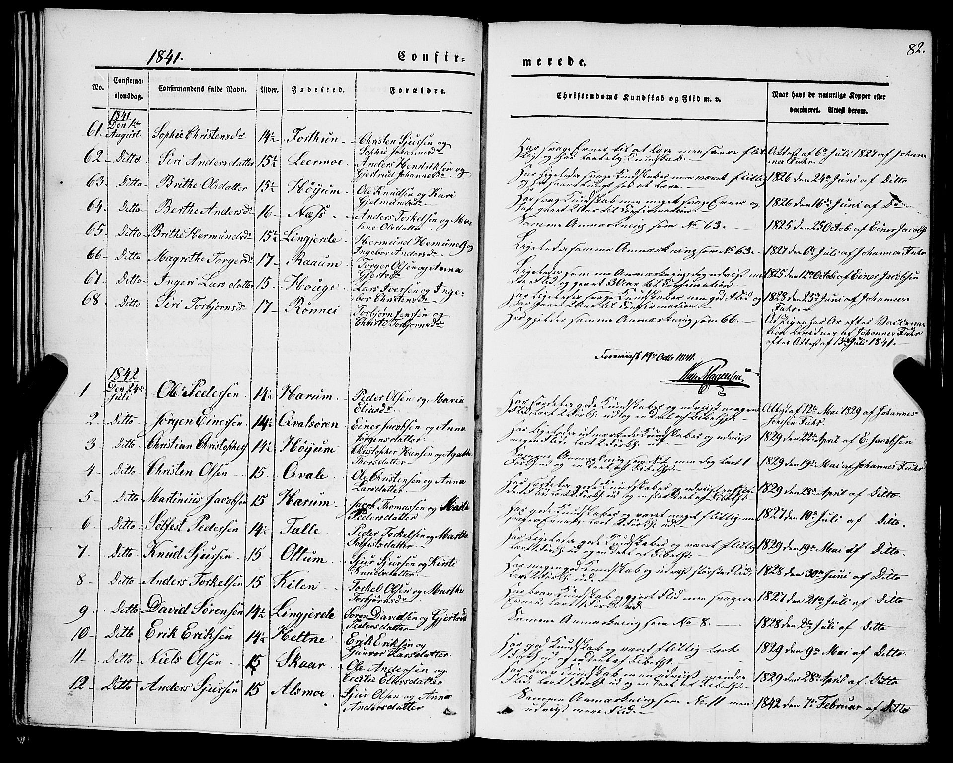 Luster sokneprestembete, AV/SAB-A-81101/H/Haa/Haaa/L0006: Parish register (official) no. A 6, 1840-1848, p. 82