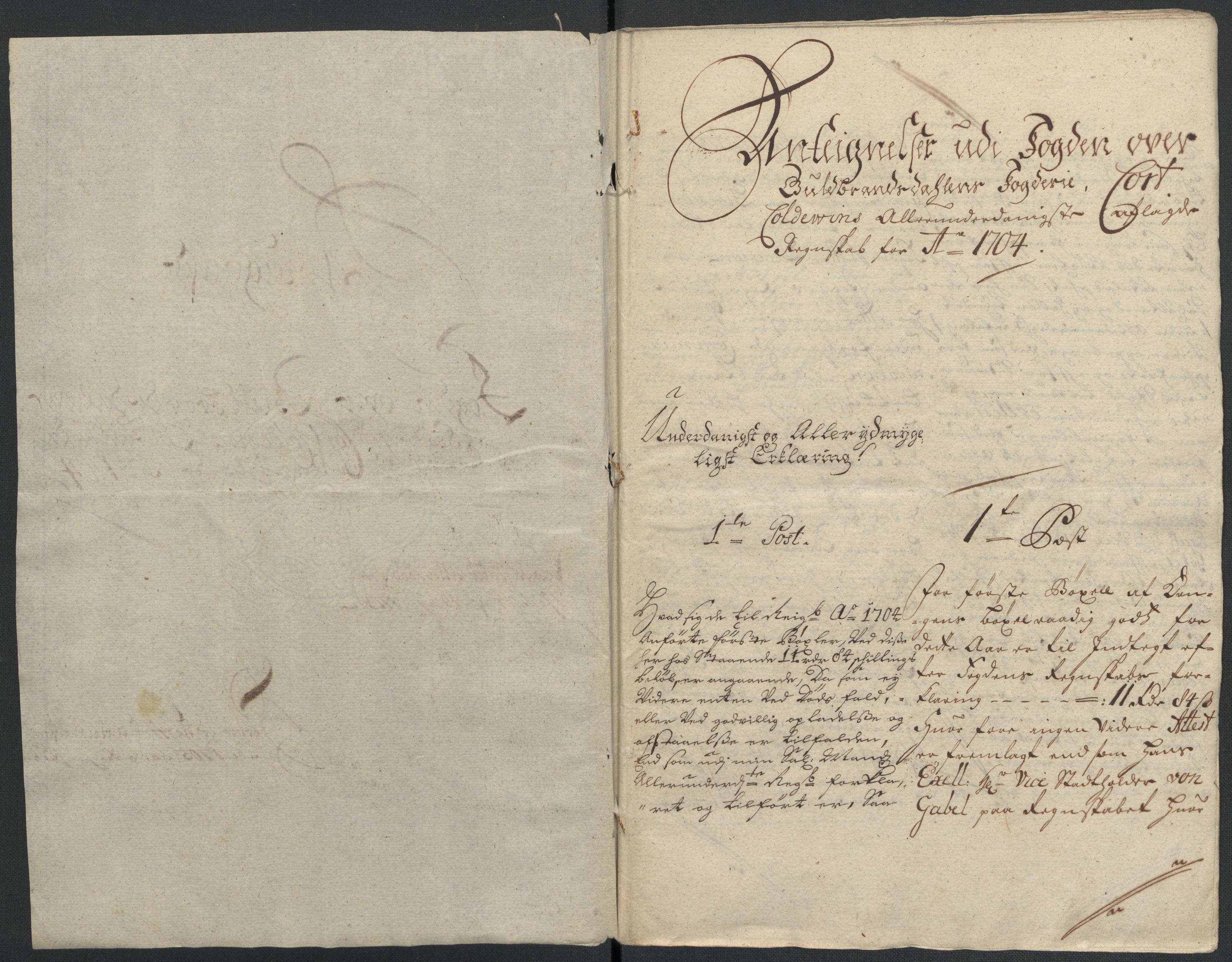 Rentekammeret inntil 1814, Reviderte regnskaper, Fogderegnskap, AV/RA-EA-4092/R17/L1177: Fogderegnskap Gudbrandsdal, 1704, p. 207