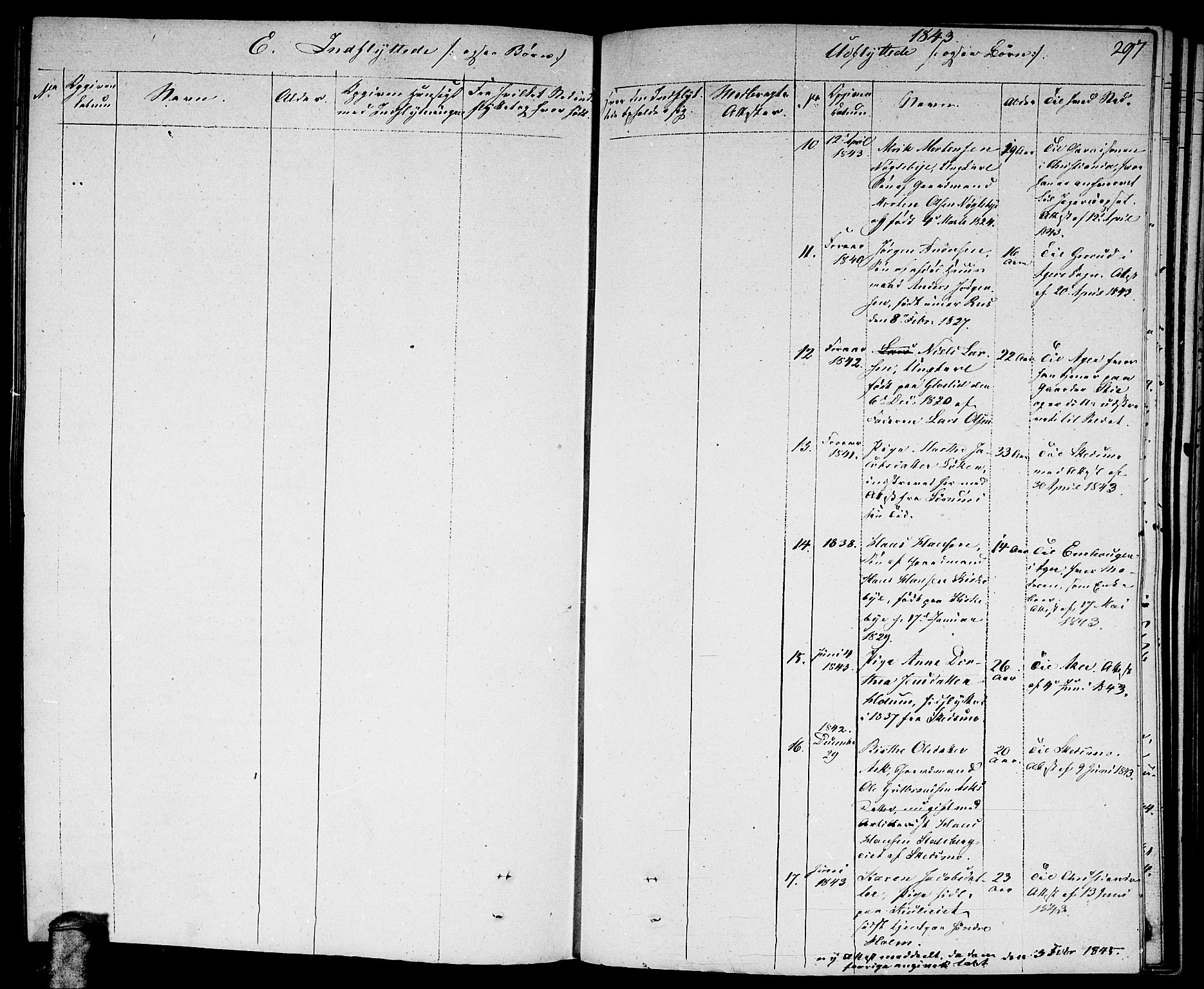 Nittedal prestekontor Kirkebøker, AV/SAO-A-10365a/F/Fa/L0004: Parish register (official) no. I 4, 1836-1849, p. 297