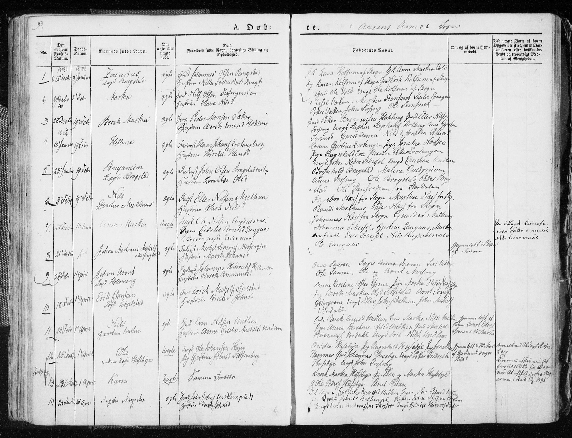 Ministerialprotokoller, klokkerbøker og fødselsregistre - Nord-Trøndelag, SAT/A-1458/713/L0114: Parish register (official) no. 713A05, 1827-1839, p. 93