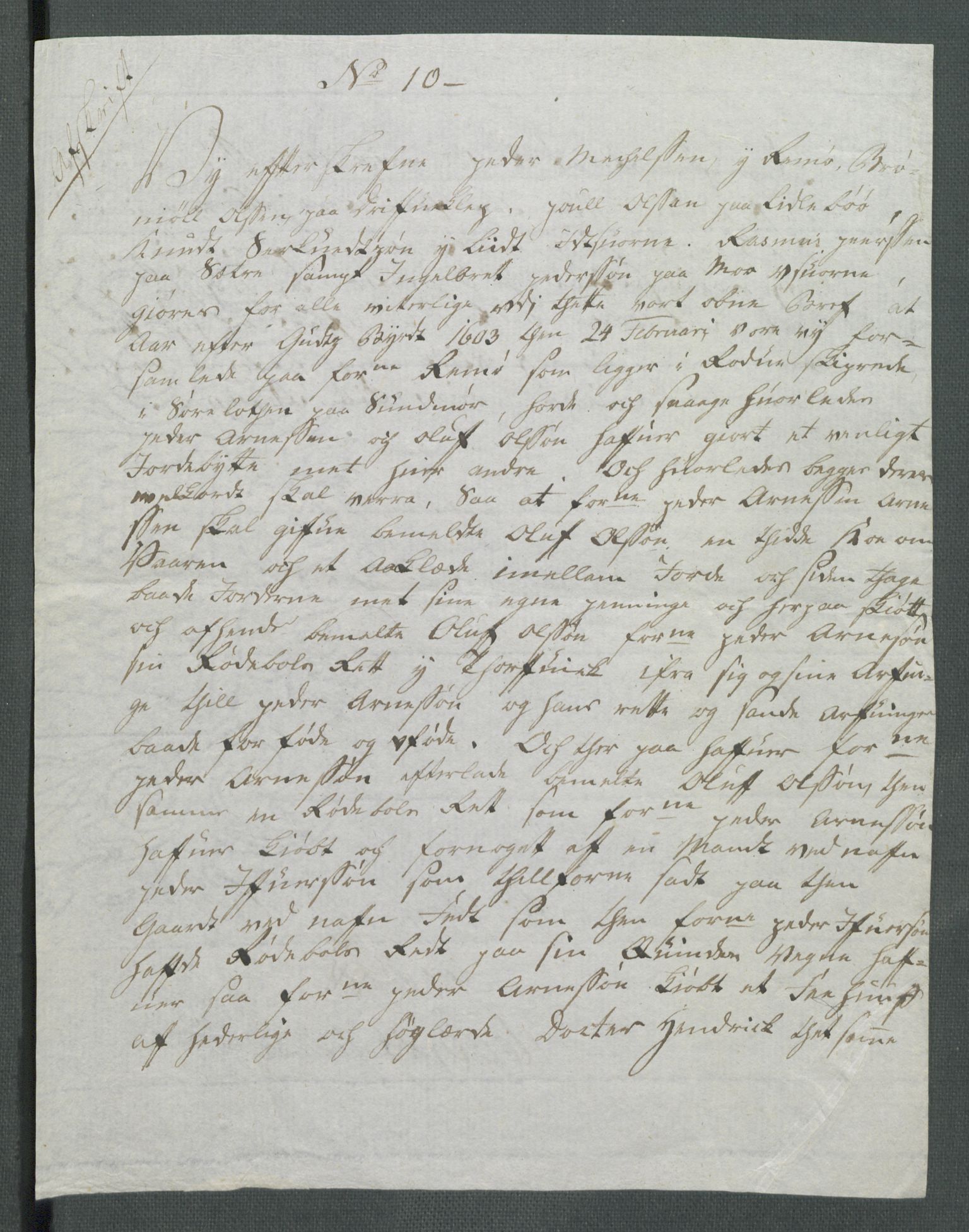 Riksarkivets diplomsamling, AV/RA-EA-5965/F02/L0112: Dokumenter, 1603, p. 8