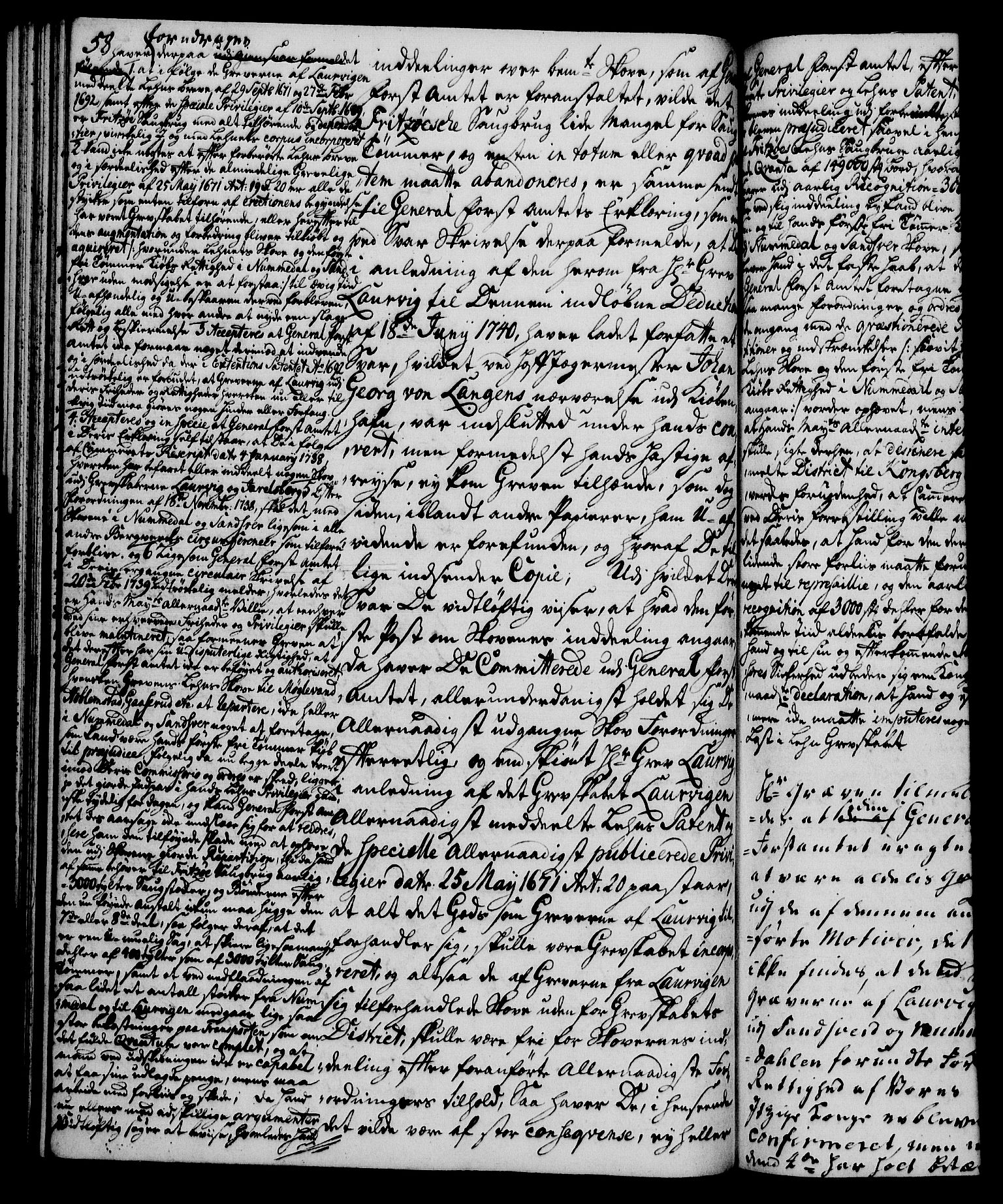 Rentekammeret, Kammerkanselliet, RA/EA-3111/G/Gh/Gha/L0024: Norsk ekstraktmemorialprotokoll (merket RK 53.69), 1742-1743, p. 58