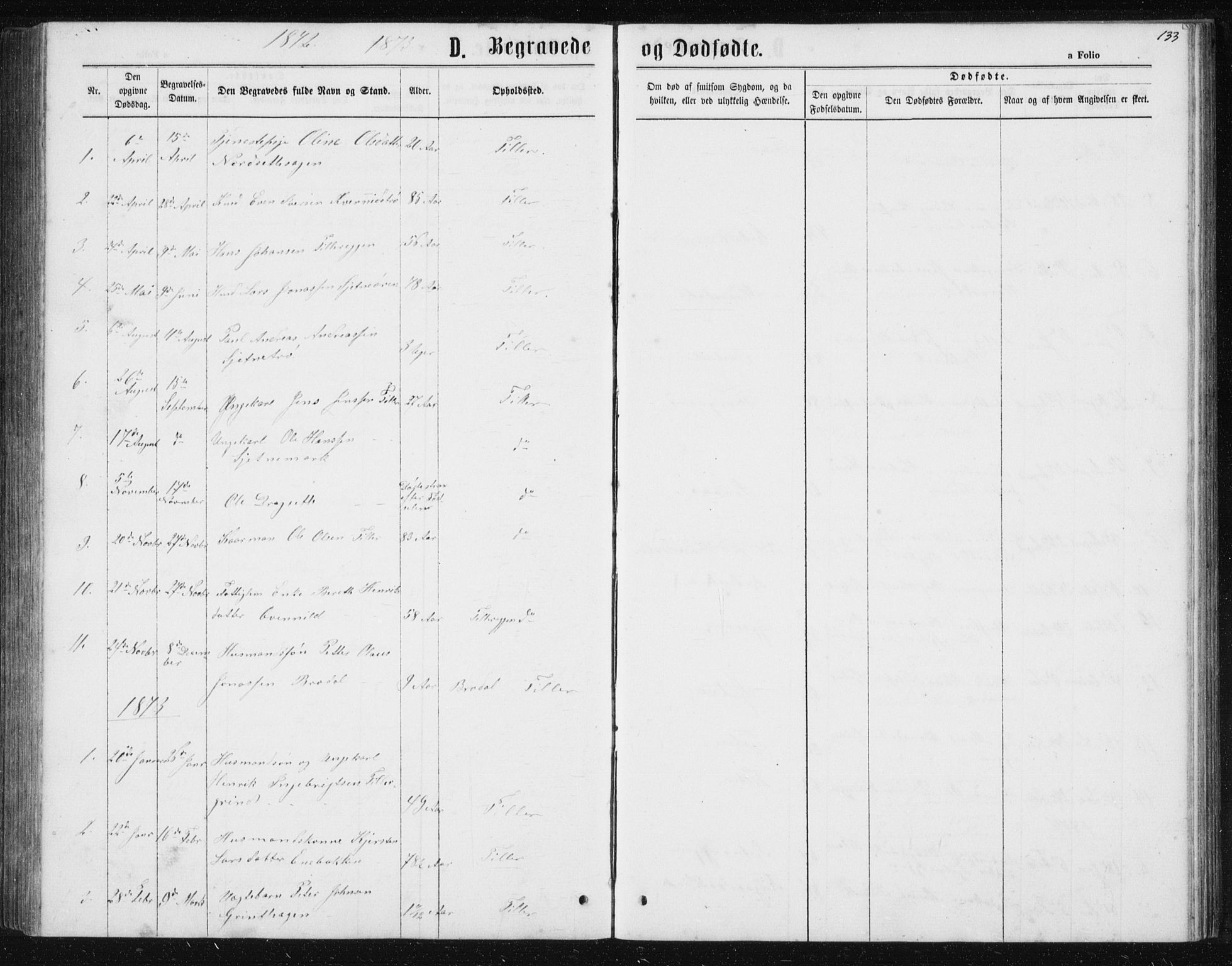 Ministerialprotokoller, klokkerbøker og fødselsregistre - Sør-Trøndelag, AV/SAT-A-1456/621/L0459: Parish register (copy) no. 621C02, 1866-1895, p. 133