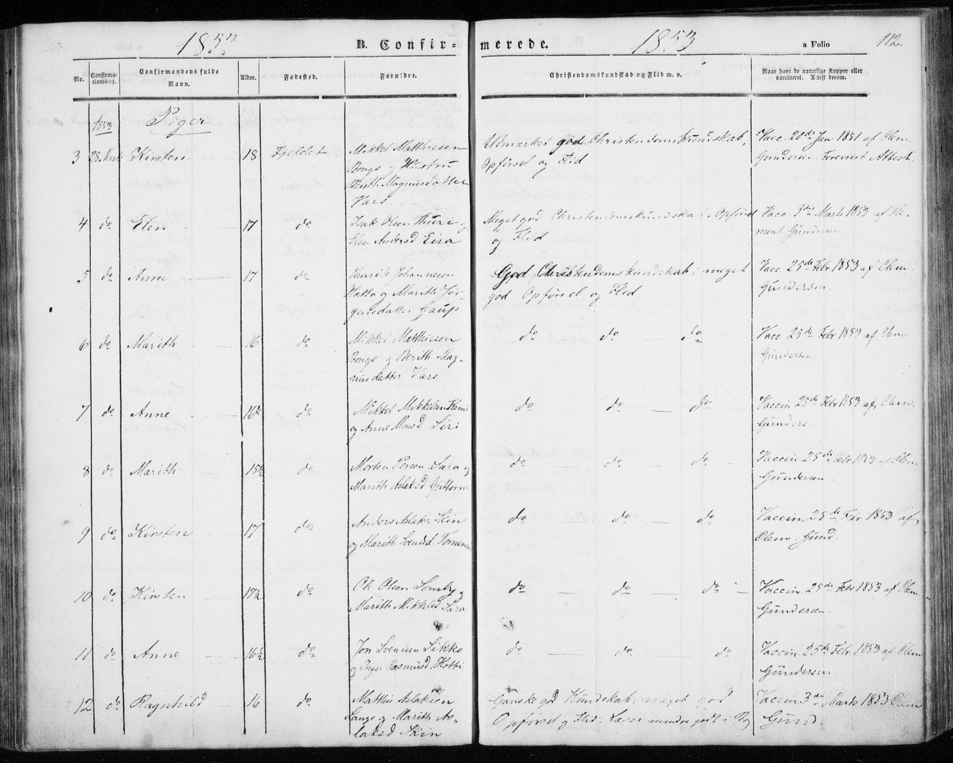 Kautokeino sokneprestembete, AV/SATØ-S-1340/H/Ha/L0002.kirke: Parish register (official) no. 2, 1843-1861, p. 112