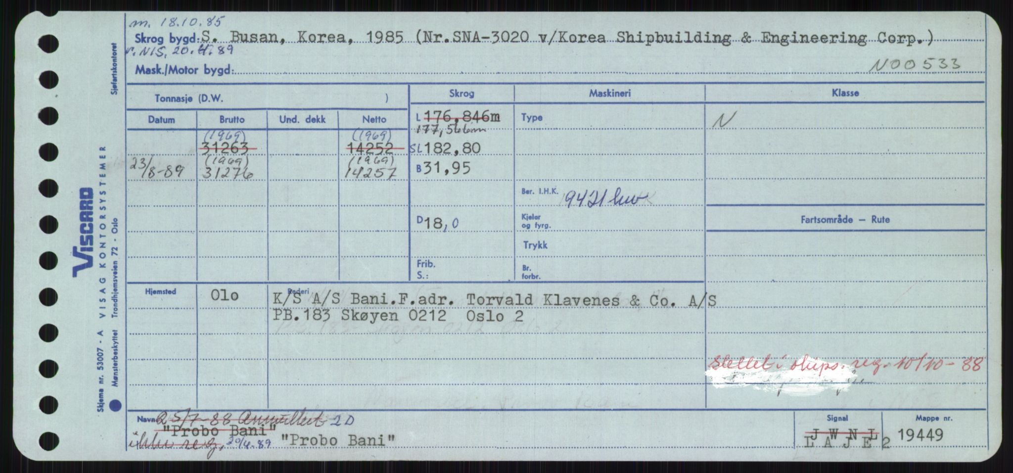 Sjøfartsdirektoratet med forløpere, Skipsmålingen, RA/S-1627/H/Ha/L0004/0002: Fartøy, Mas-R / Fartøy, Odin-R, p. 431