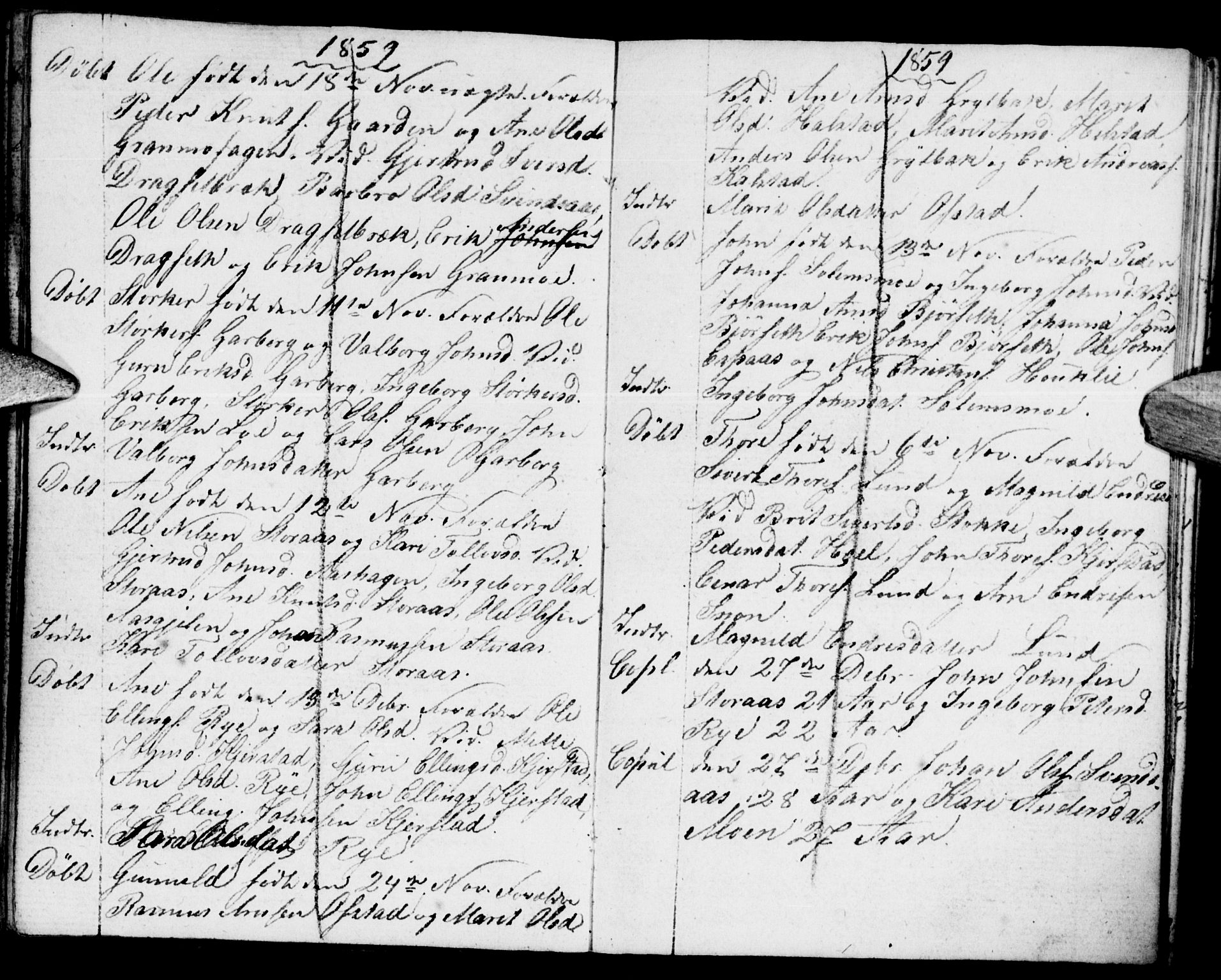 Meldal sokneprestkontor, SAT/A-1123/1/I/I1/I1f/L0008: Parish register draft no. 672I1F, 1827-1866