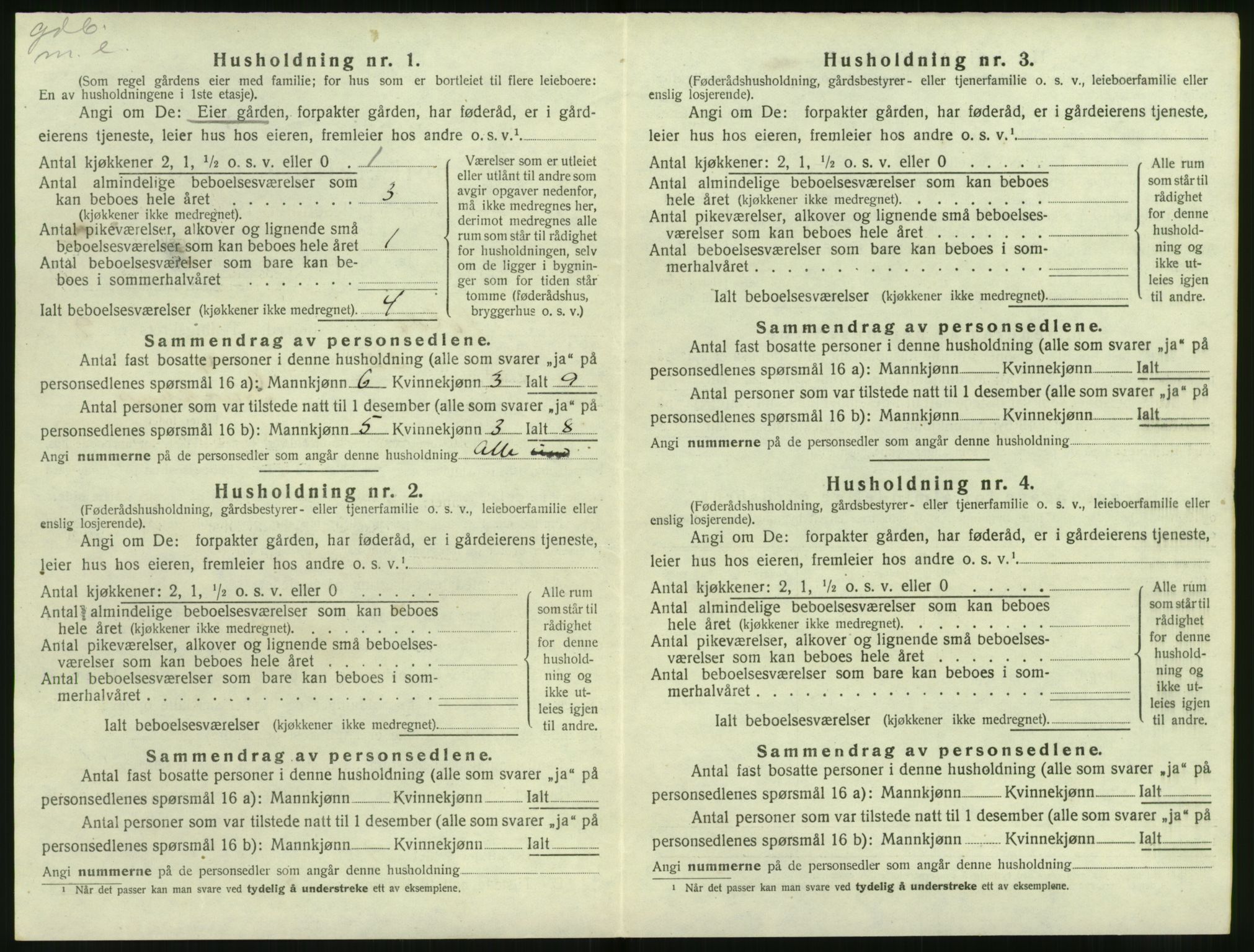 SAT, 1920 census for Volda, 1920, p. 777