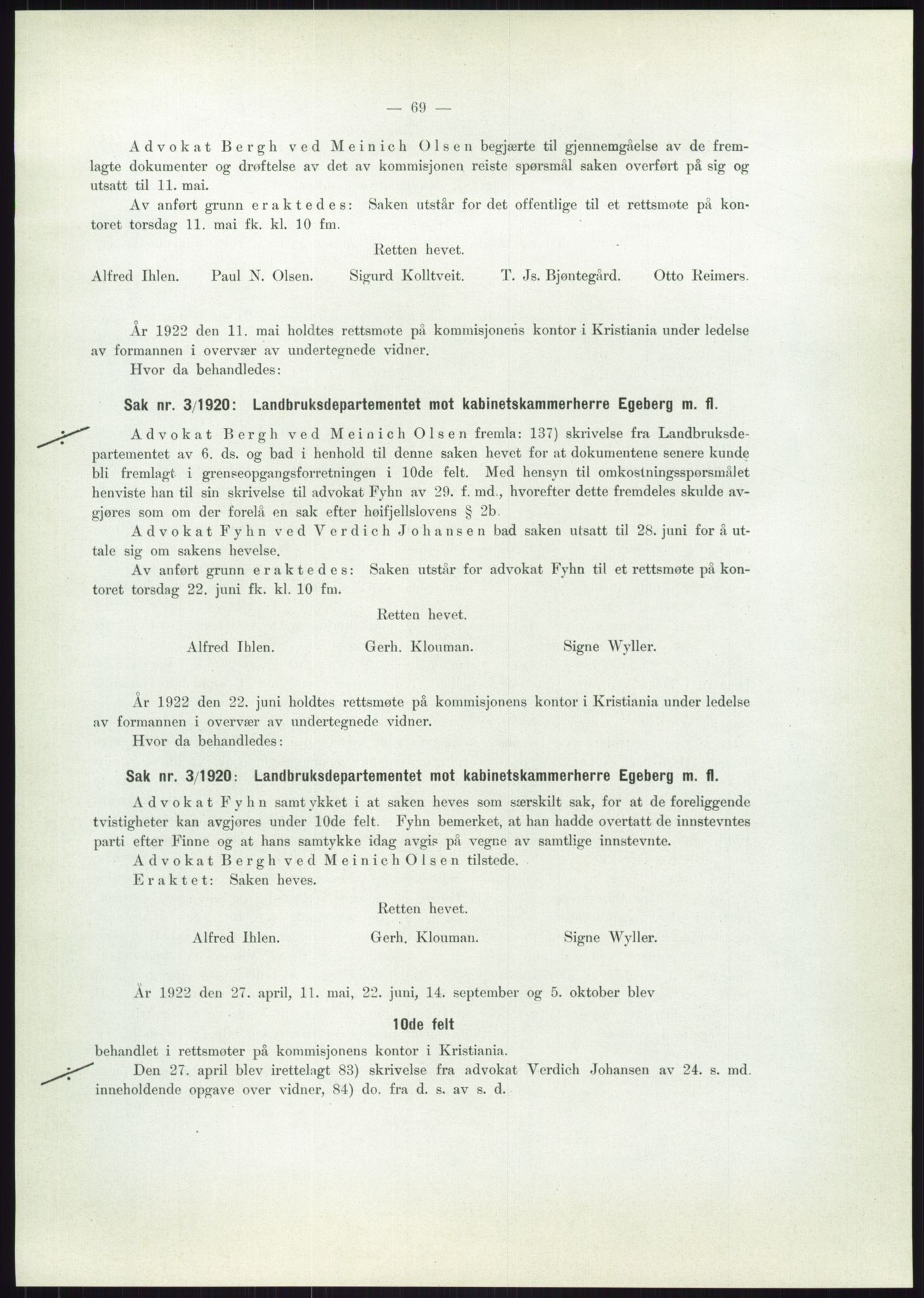 Høyfjellskommisjonen, AV/RA-S-1546/X/Xa/L0001: Nr. 1-33, 1909-1953, p. 4333