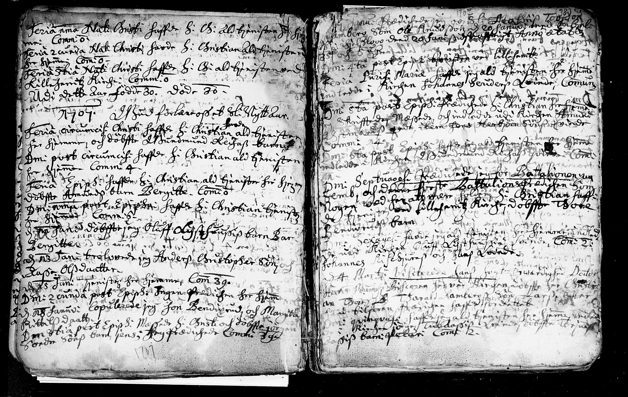 Heddal kirkebøker, SAKO/A-268/F/Fa/L0002: Parish register (official) no. I 2, 1699-1722, p. 38