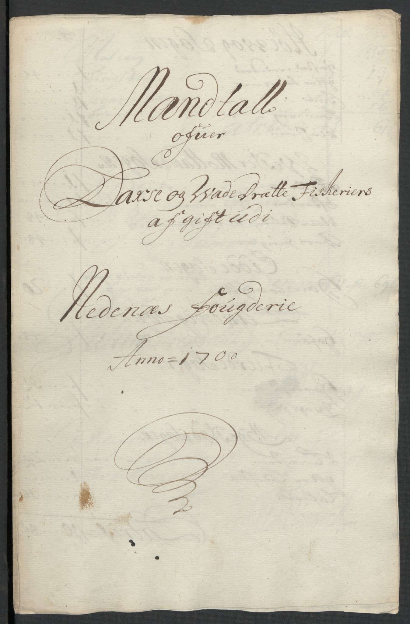 Rentekammeret inntil 1814, Reviderte regnskaper, Fogderegnskap, RA/EA-4092/R39/L2315: Fogderegnskap Nedenes, 1700-1701, p. 34