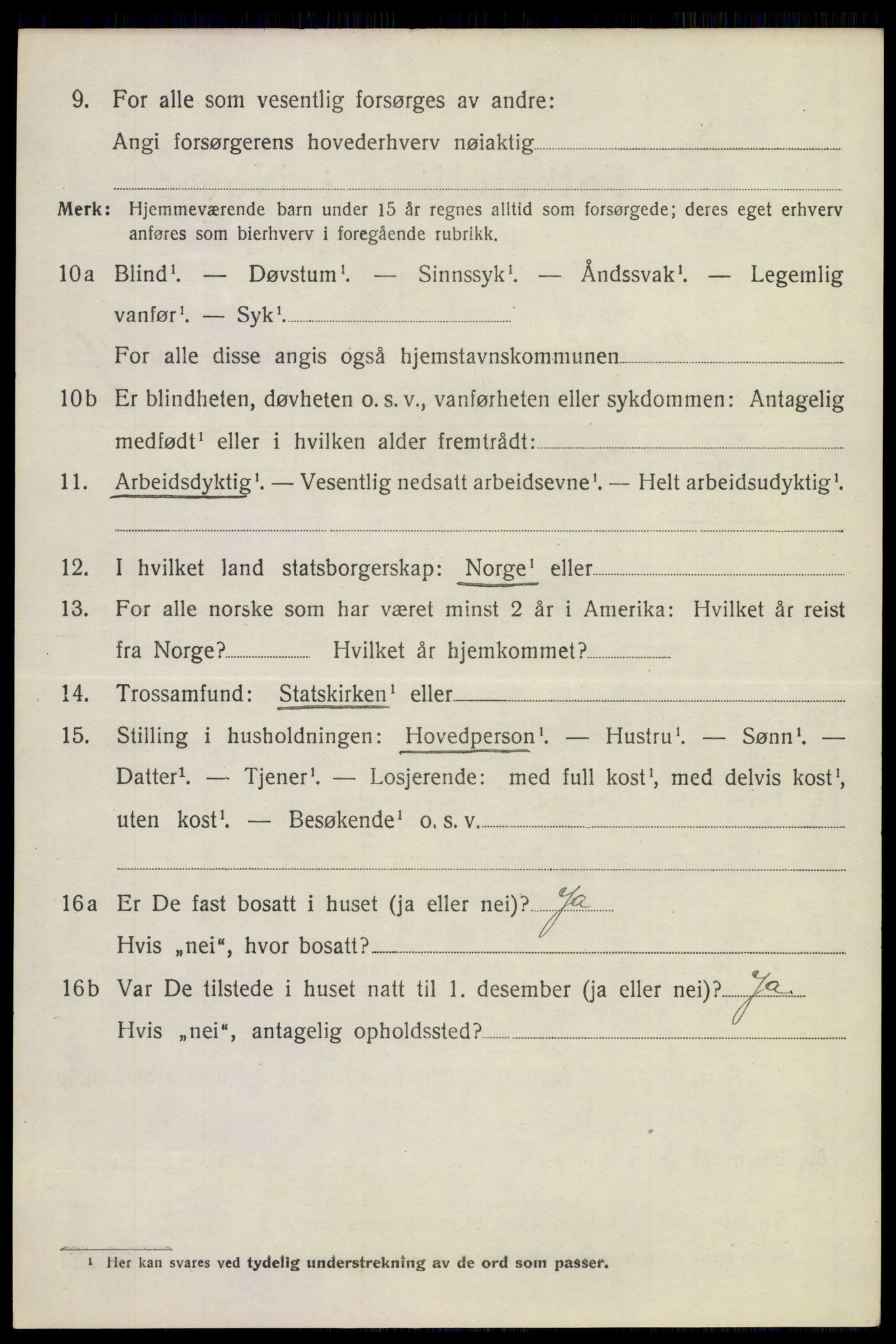 SAKO, 1920 census for Sandeherred, 1920, p. 15915