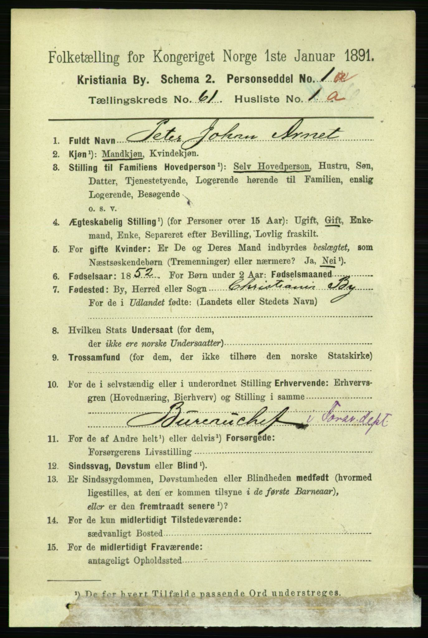 RA, 1891 census for 0301 Kristiania, 1891, p. 32404