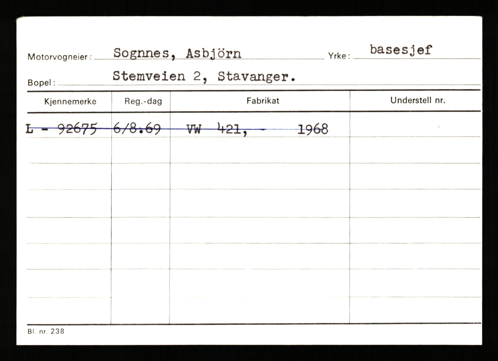 Stavanger trafikkstasjon, SAST/A-101942/0/H/L0035: Smith - Stavland, 1930-1971, p. 121