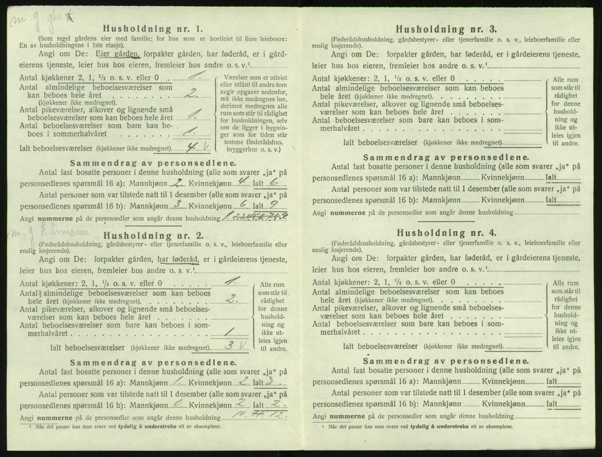 SAT, 1920 census for Hareid, 1920, p. 388