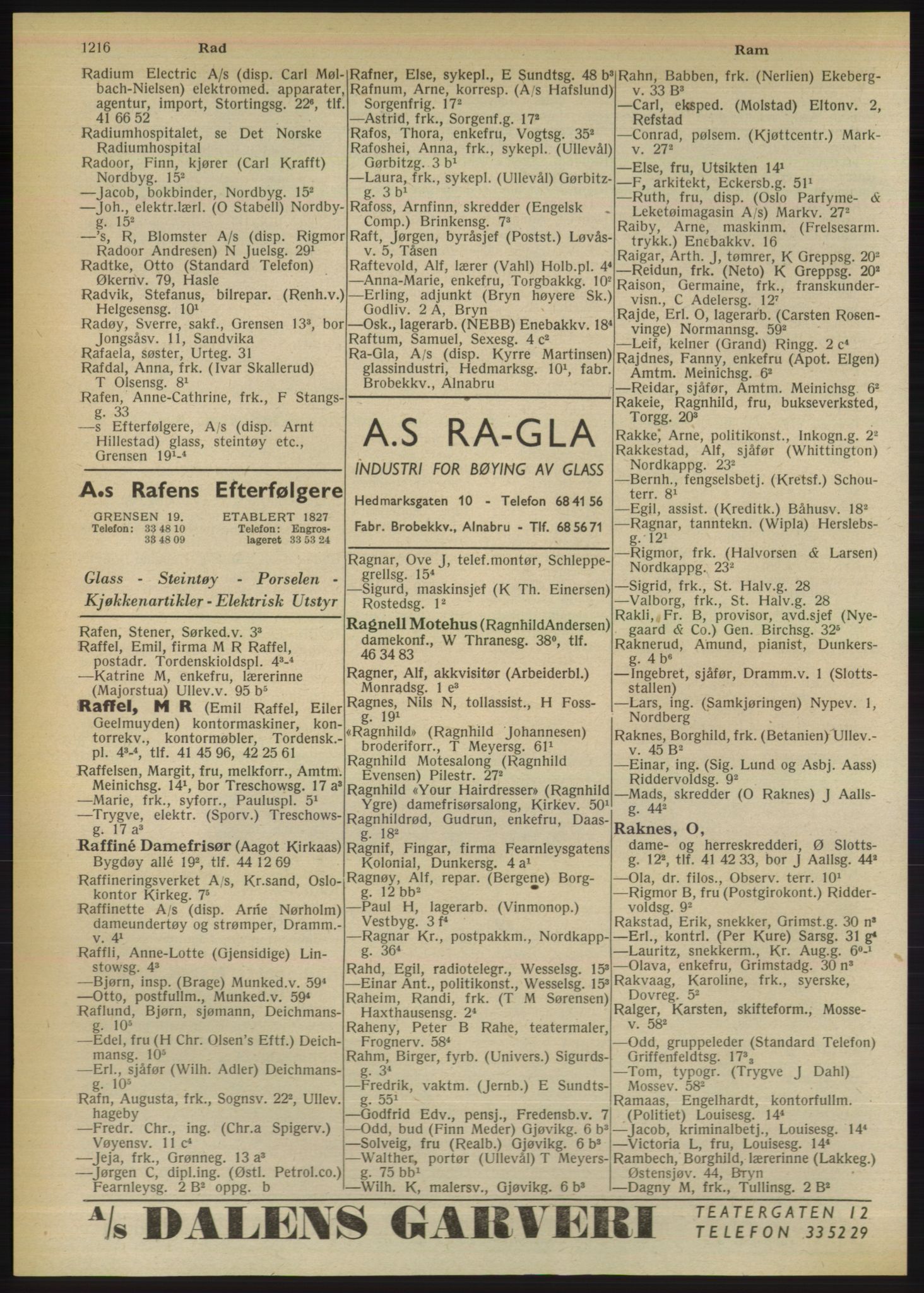 Kristiania/Oslo adressebok, PUBL/-, 1950, p. 1216