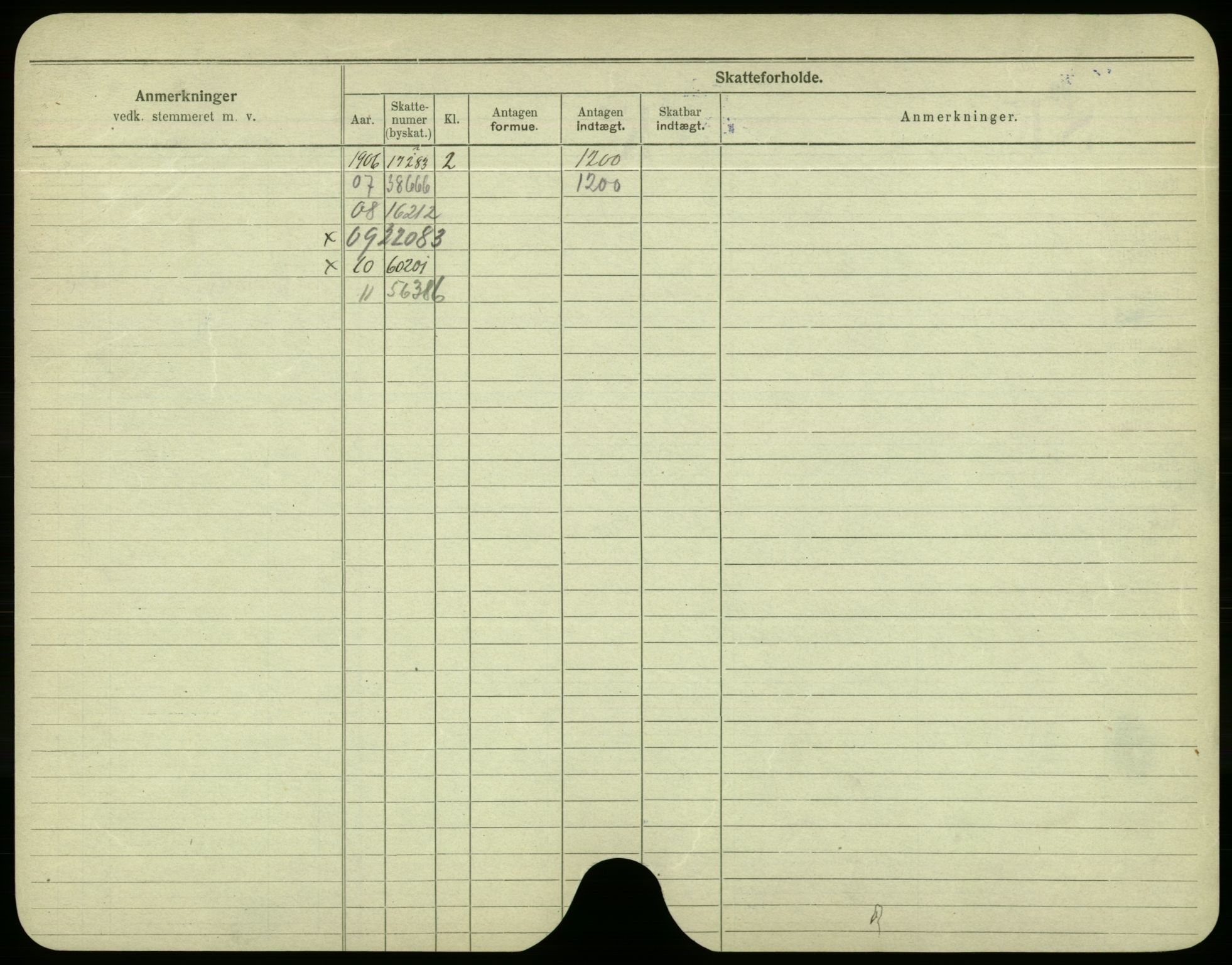 Oslo folkeregister, Registerkort, AV/SAO-A-11715/F/Fa/Fac/L0004: Menn, 1906-1914, p. 603b