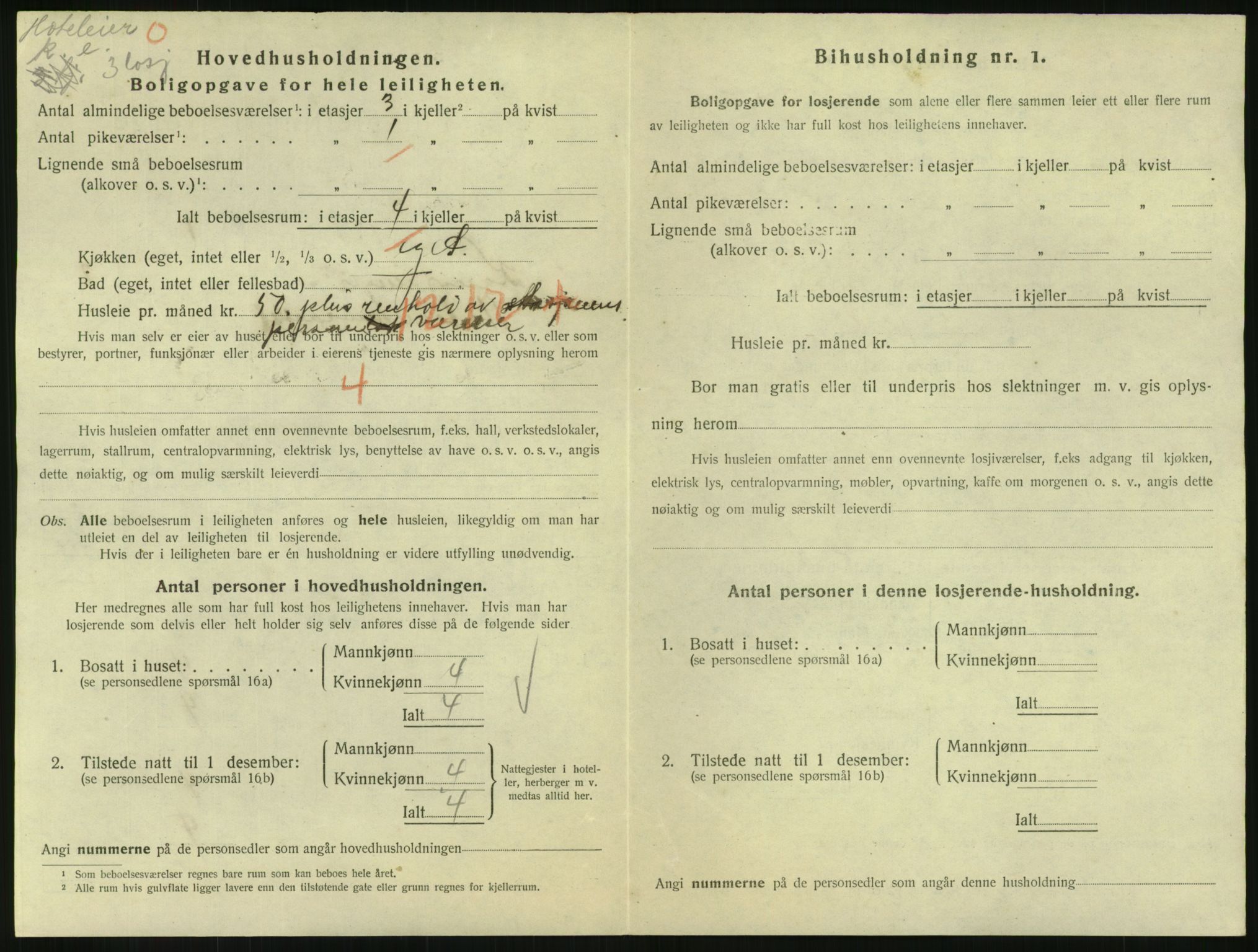 SAH, 1920 census for Kongsvinger, 1920, p. 1406