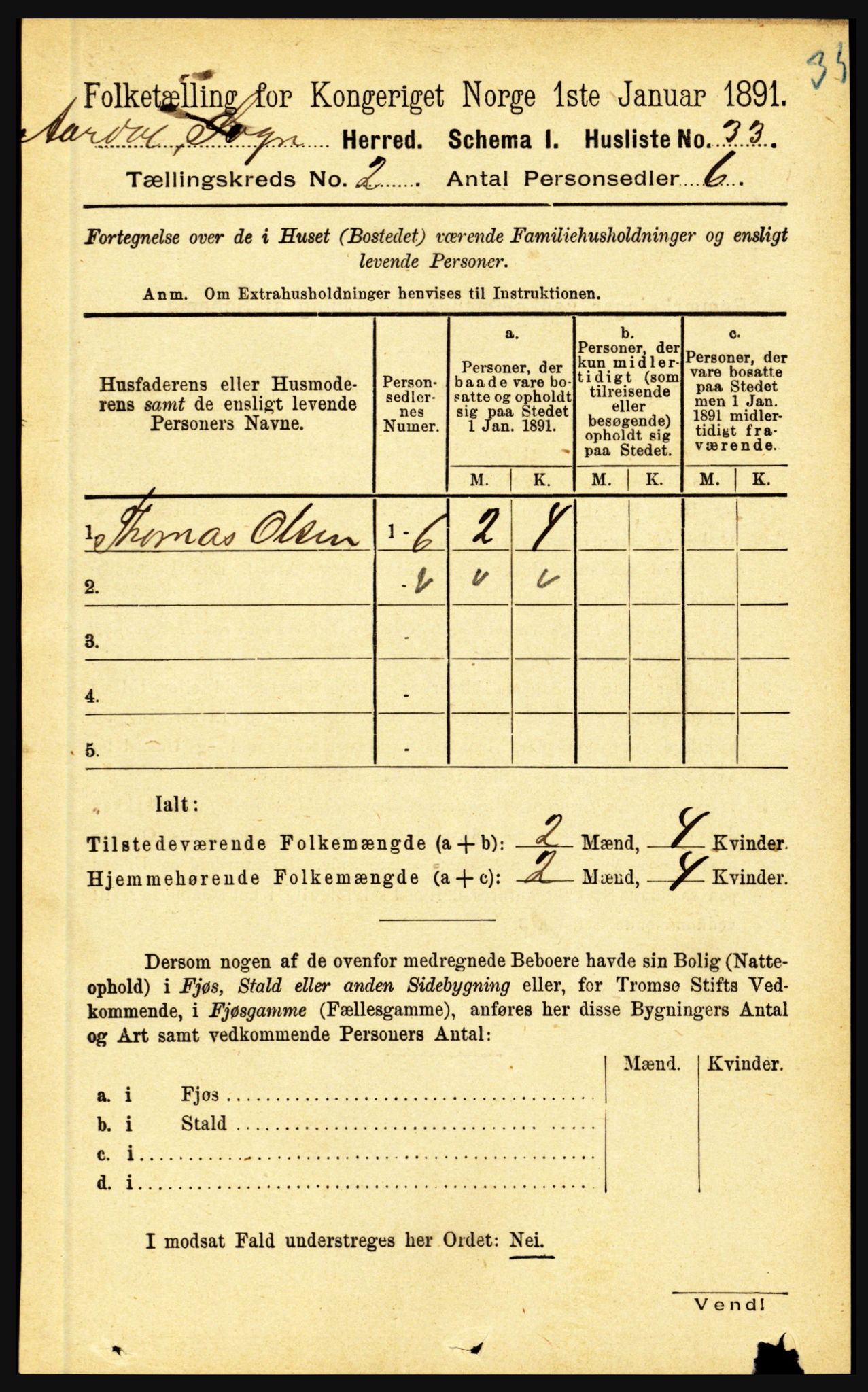 RA, 1891 census for 1424 Årdal, 1891, p. 159