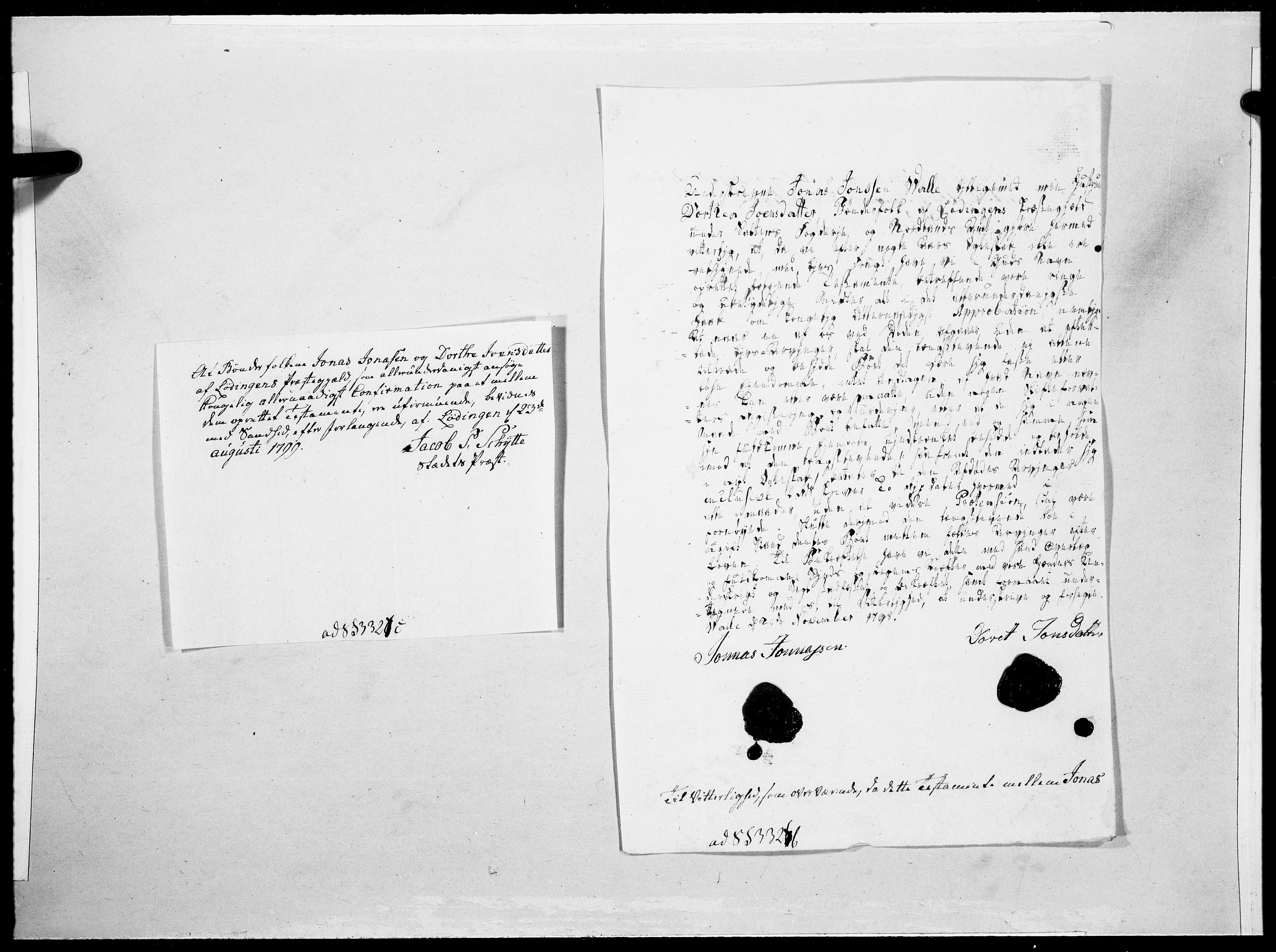Danske Kanselli 1572-1799, AV/RA-EA-3023/F/Fc/Fcc/Fcca/L0319: Norske innlegg 1572-1799, 1799, p. 184