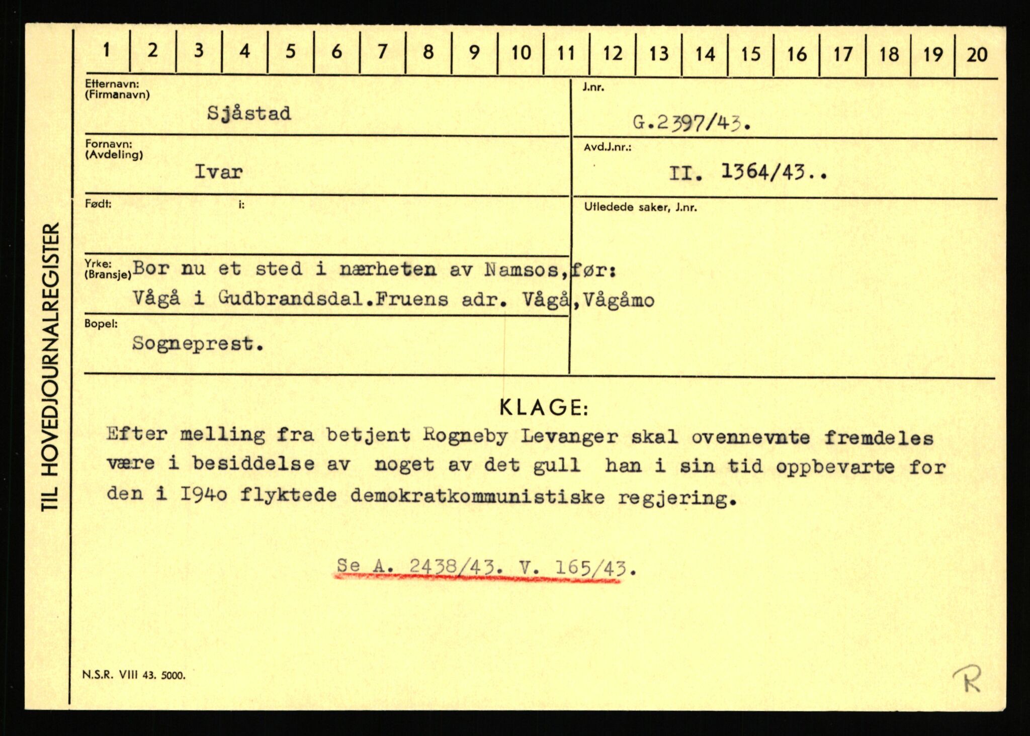 Statspolitiet - Hovedkontoret / Osloavdelingen, AV/RA-S-1329/C/Ca/L0014: Seterlien - Svartås, 1943-1945, p. 430