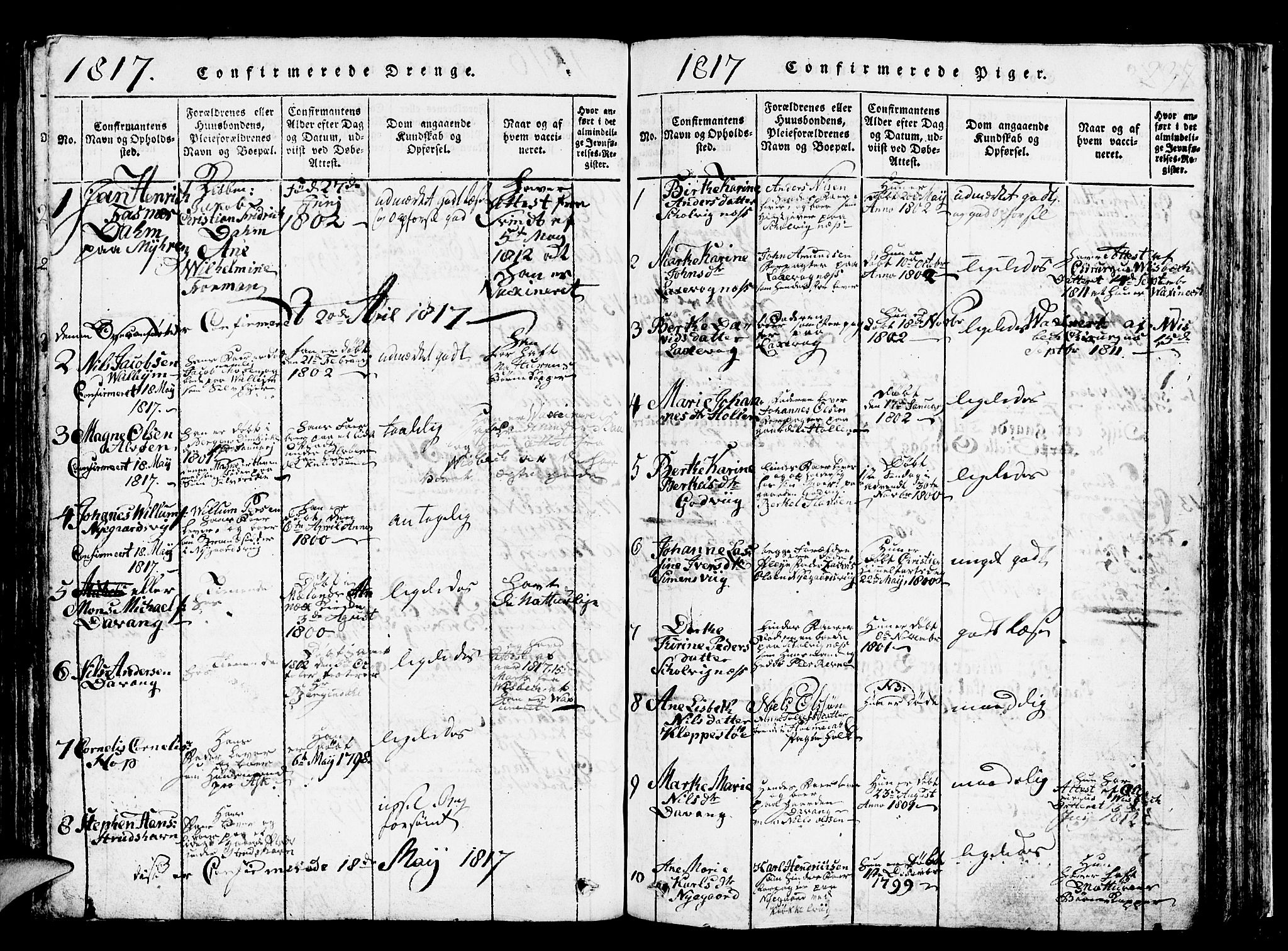 Askøy Sokneprestembete, SAB/A-74101/H/Ha/Hab/Haba/L0002: Parish register (copy) no. A 2, 1815-1846, p. 237