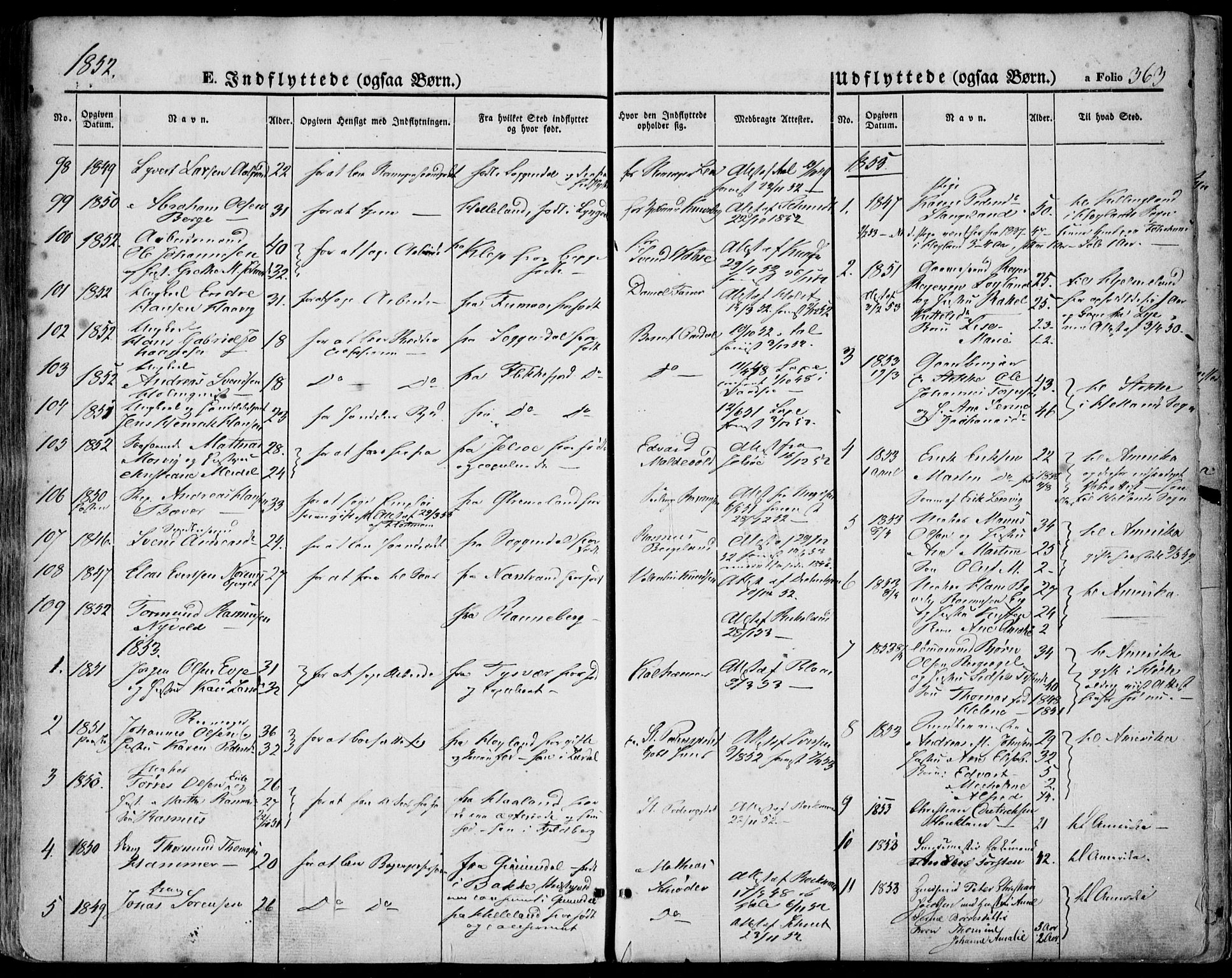 Domkirken sokneprestkontor, SAST/A-101812/001/30/30BA/L0016: Parish register (official) no. A 15, 1844-1854, p. 363