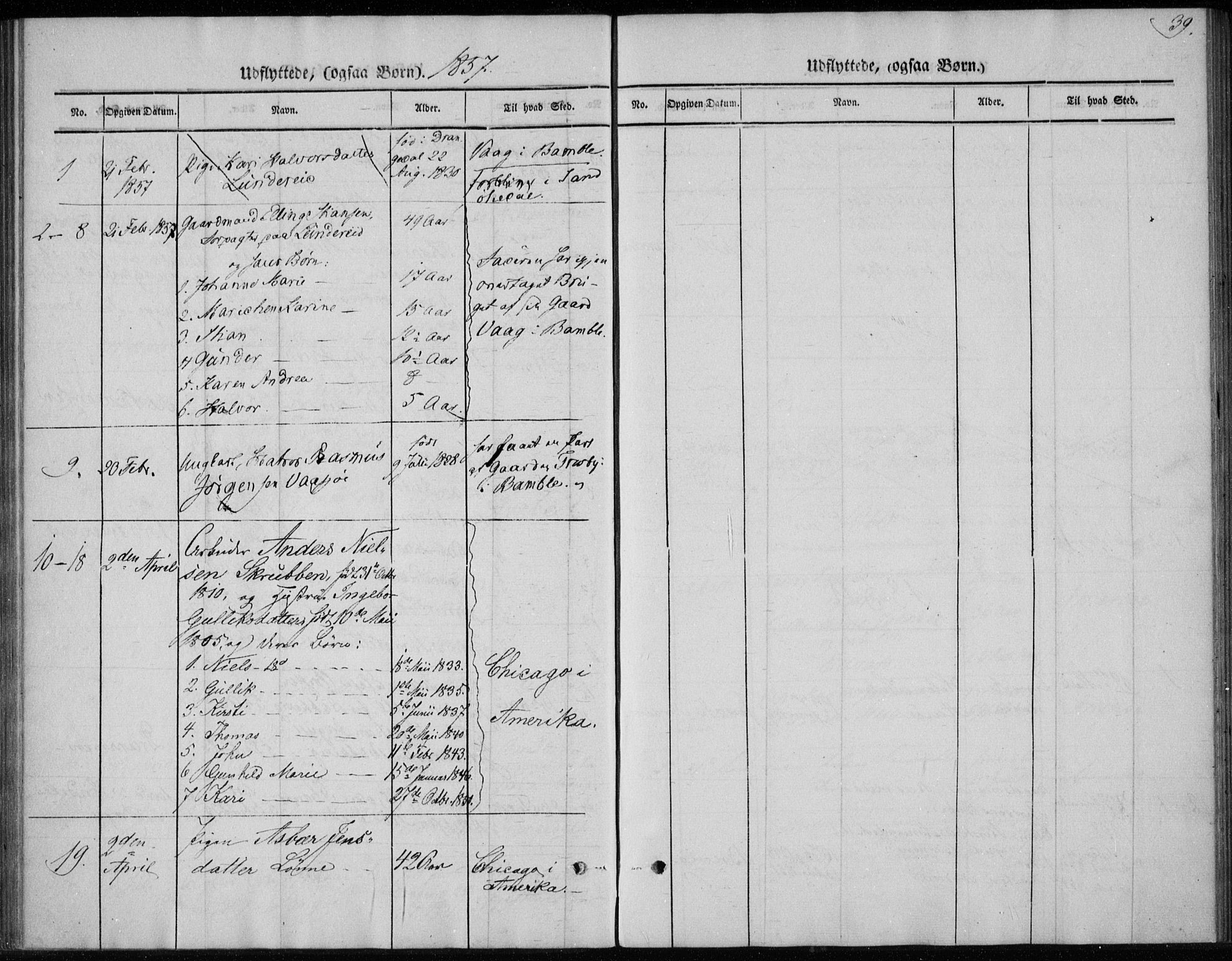 Sannidal kirkebøker, SAKO/A-296/F/Fa/L0013: Parish register (official) no. 13, 1854-1873, p. 39