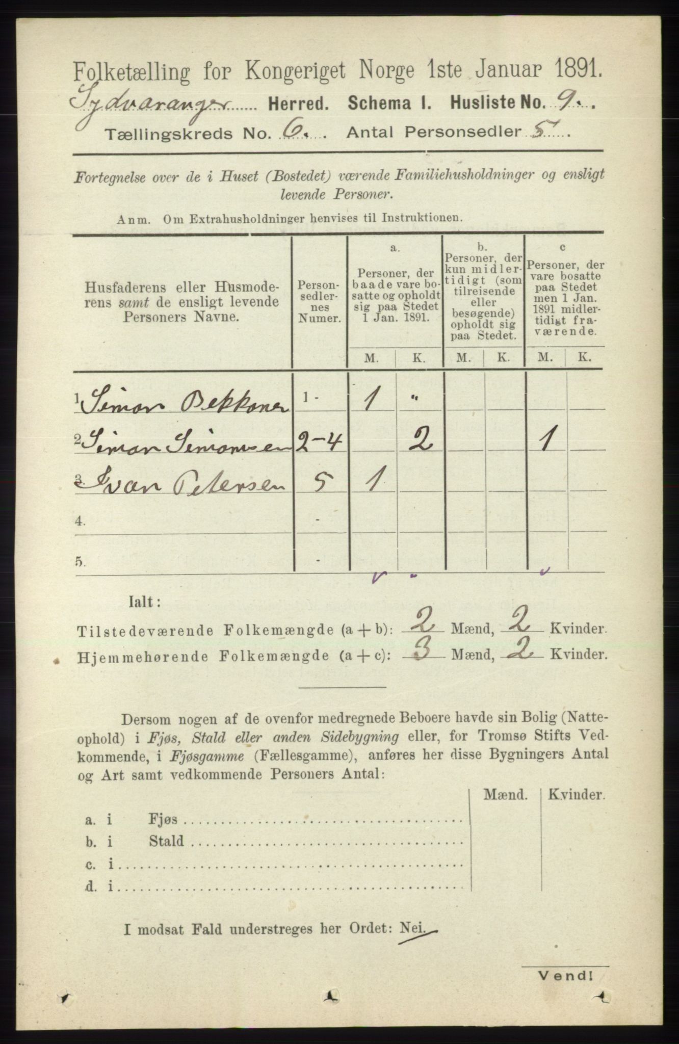 RA, 1891 census for 2030 Sør-Varanger, 1891, p. 1858