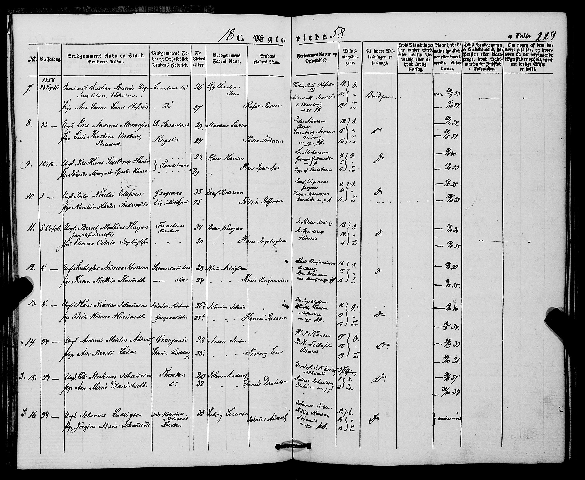 Trondenes sokneprestkontor, SATØ/S-1319/H/Ha/L0011kirke: Parish register (official) no. 11, 1853-1862, p. 229