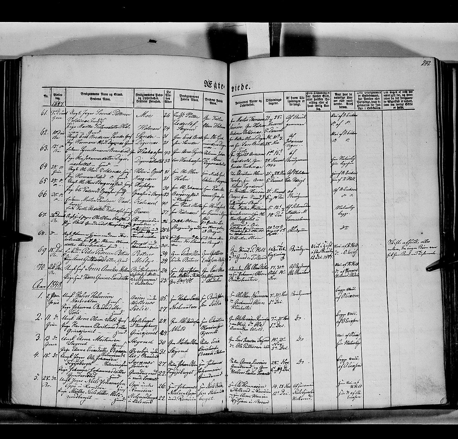 Grue prestekontor, AV/SAH-PREST-036/H/Ha/Haa/L0008: Parish register (official) no. 8, 1847-1858, p. 242