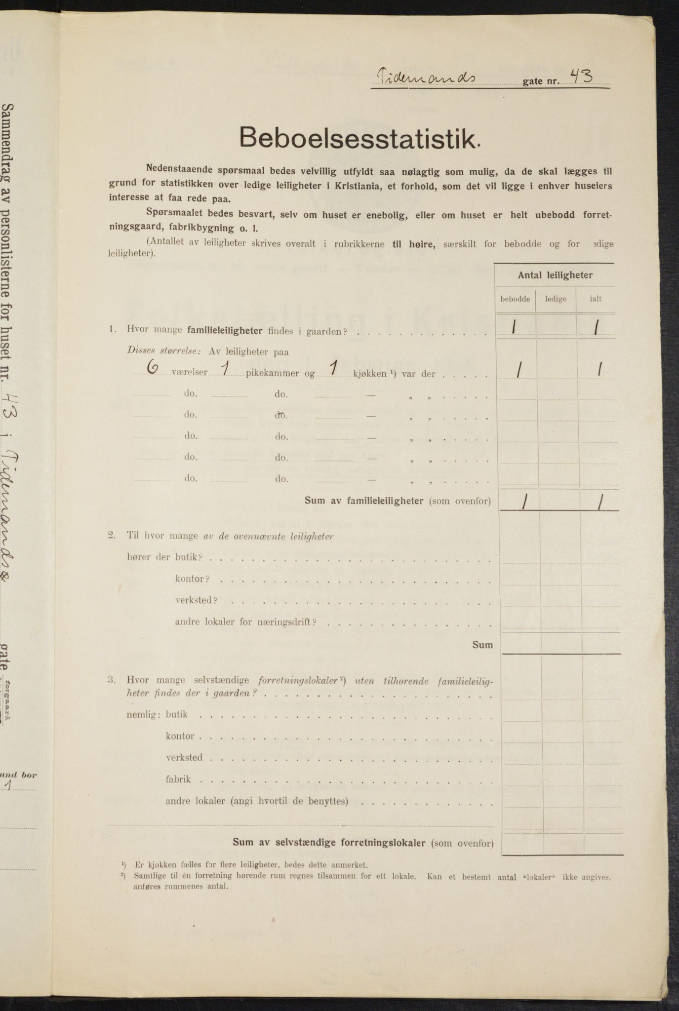 OBA, Municipal Census 1914 for Kristiania, 1914, p. 112378