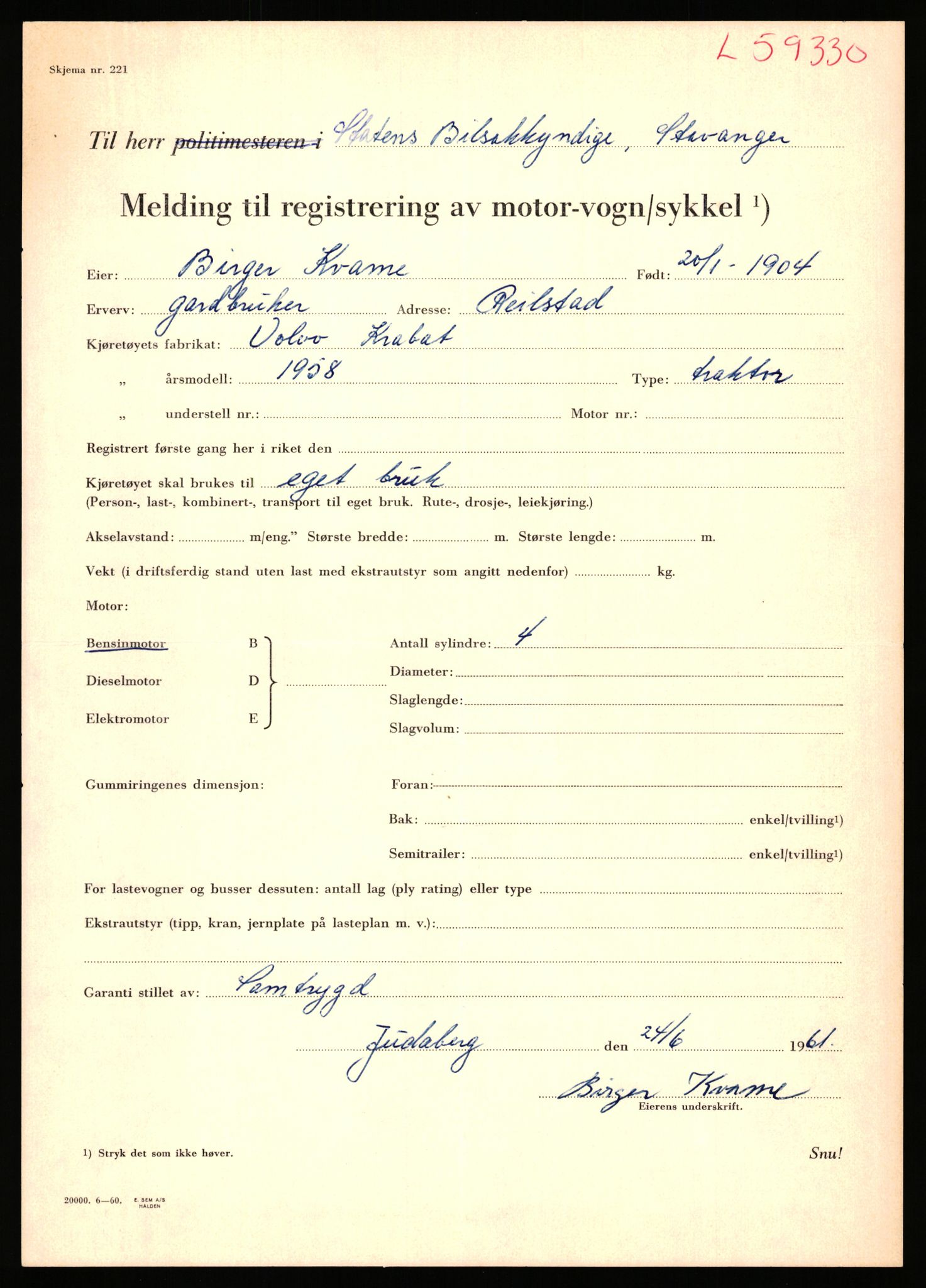 Stavanger trafikkstasjon, AV/SAST-A-101942/0/F/L0058: L-58000 - L-59999, 1930-1971, p. 1553