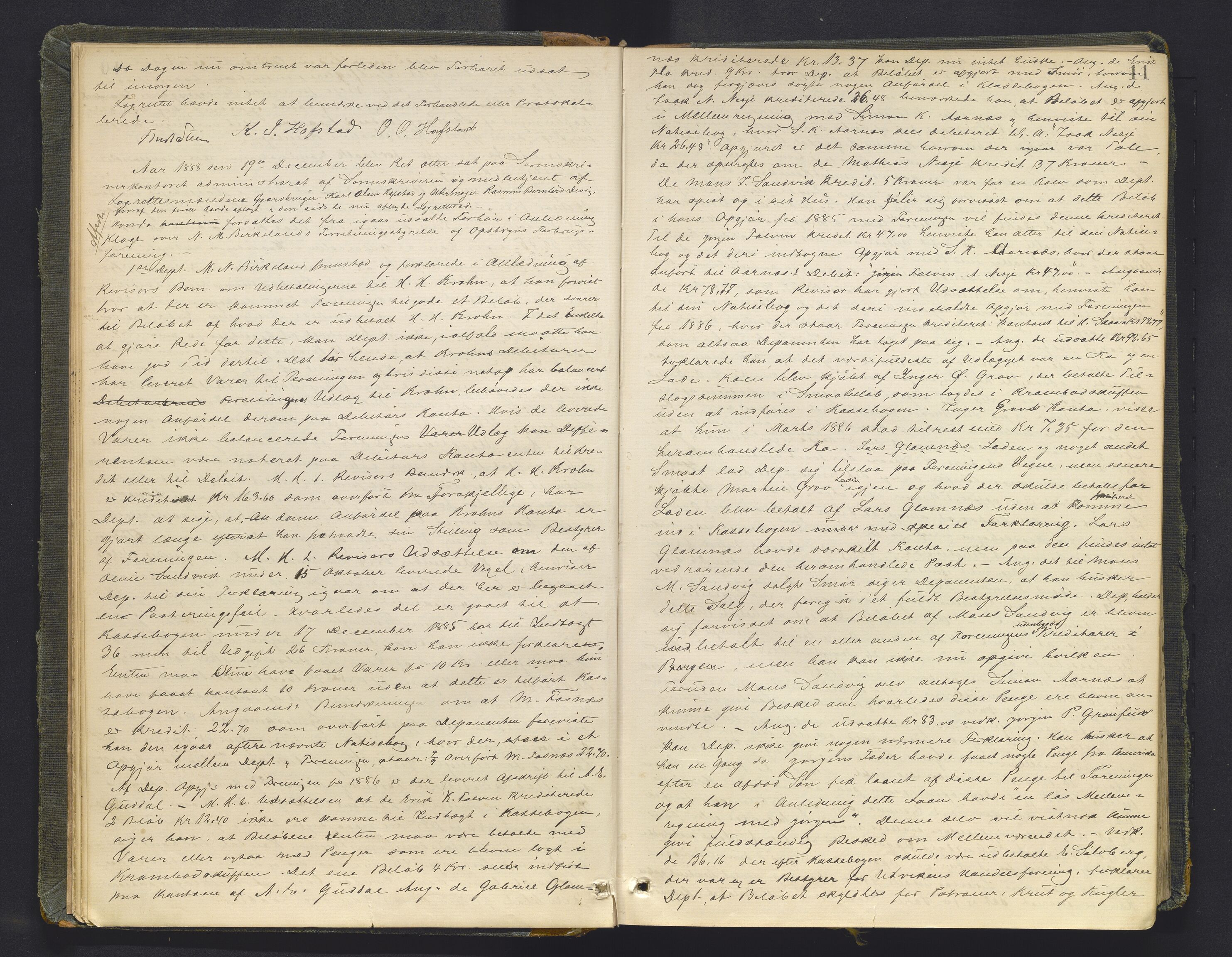 Sunnfjord tingrett, AV/SAB-A-3201/1/F/Fb/Fba/L0053: Ekstrarettsprotokoll, 1888-1897, p. 10b-11a