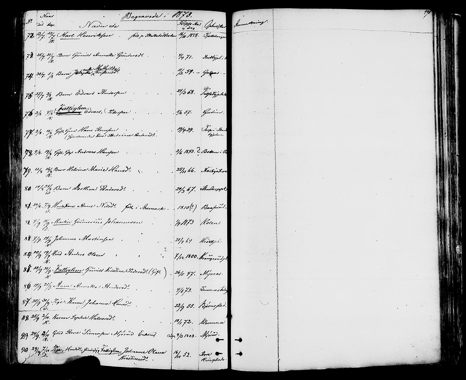 Rakkestad prestekontor Kirkebøker, AV/SAO-A-2008/F/Fa/L0011: Parish register (official) no. I 11, 1862-1877, p. 490