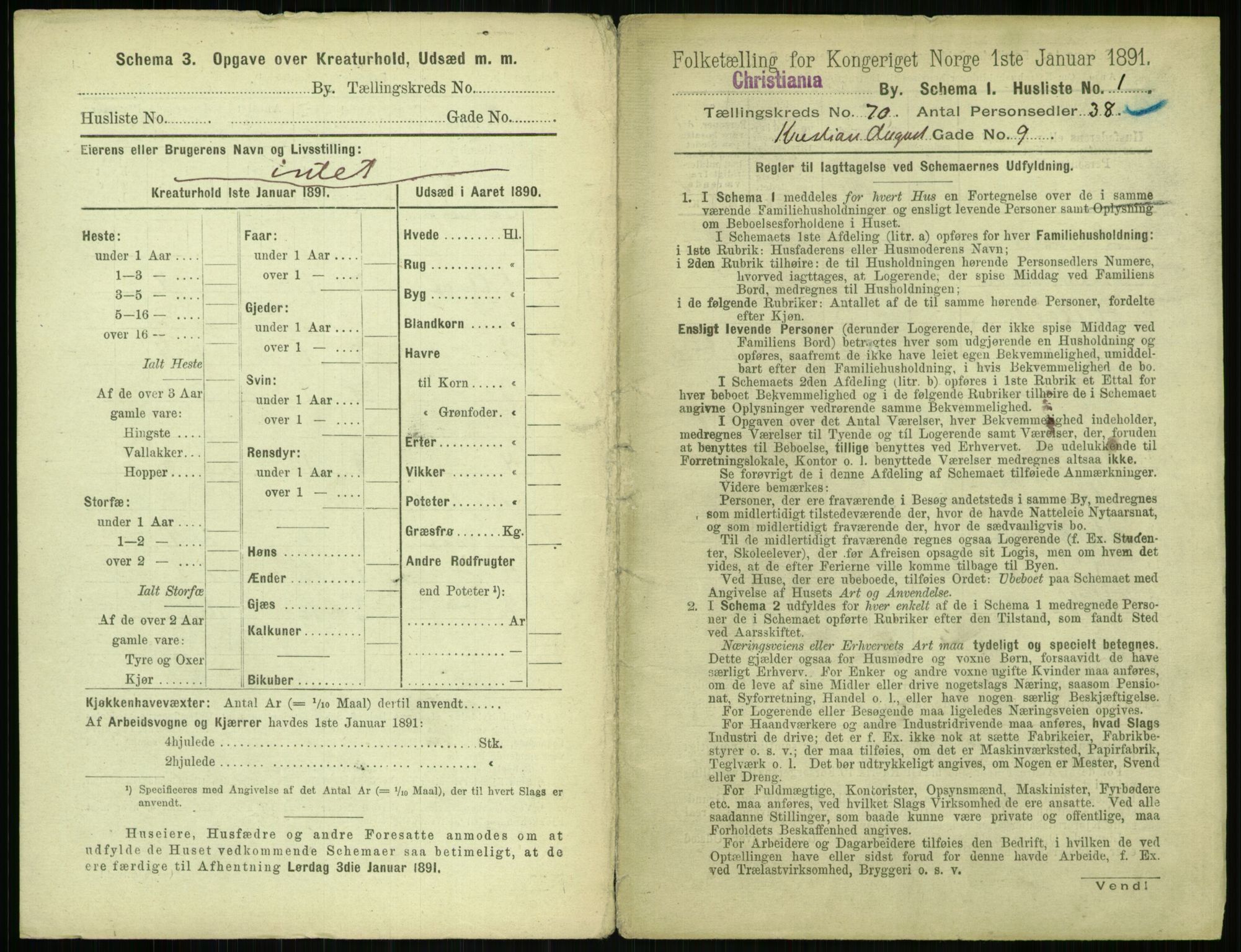 RA, 1891 census for 0301 Kristiania, 1891, p. 38493