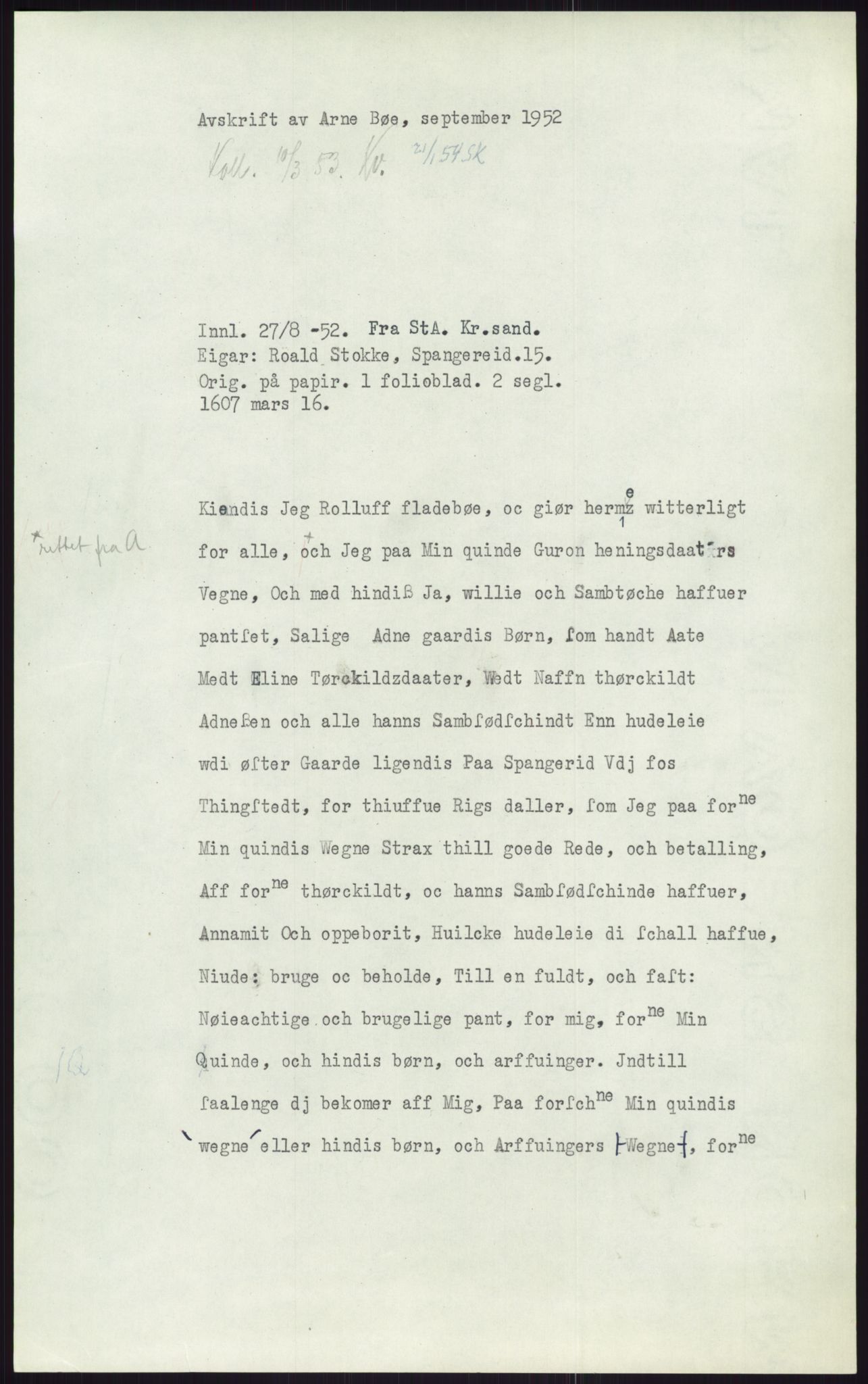 Samlinger til kildeutgivelse, Diplomavskriftsamlingen, AV/RA-EA-4053/H/Ha, p. 3153