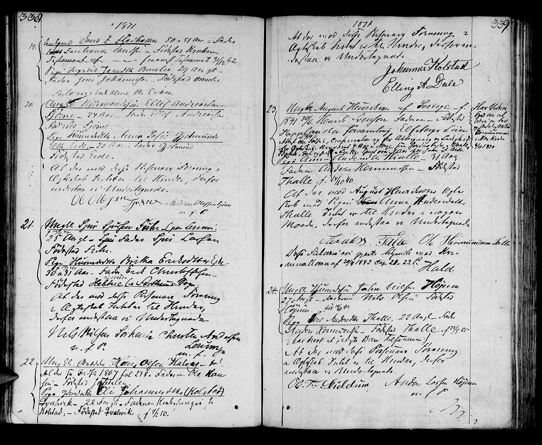 Luster sokneprestembete, SAB/A-81101/H/Haa/Haaa/L0003: Parish register (official) no. A 3, 1803-1821, p. 338-339