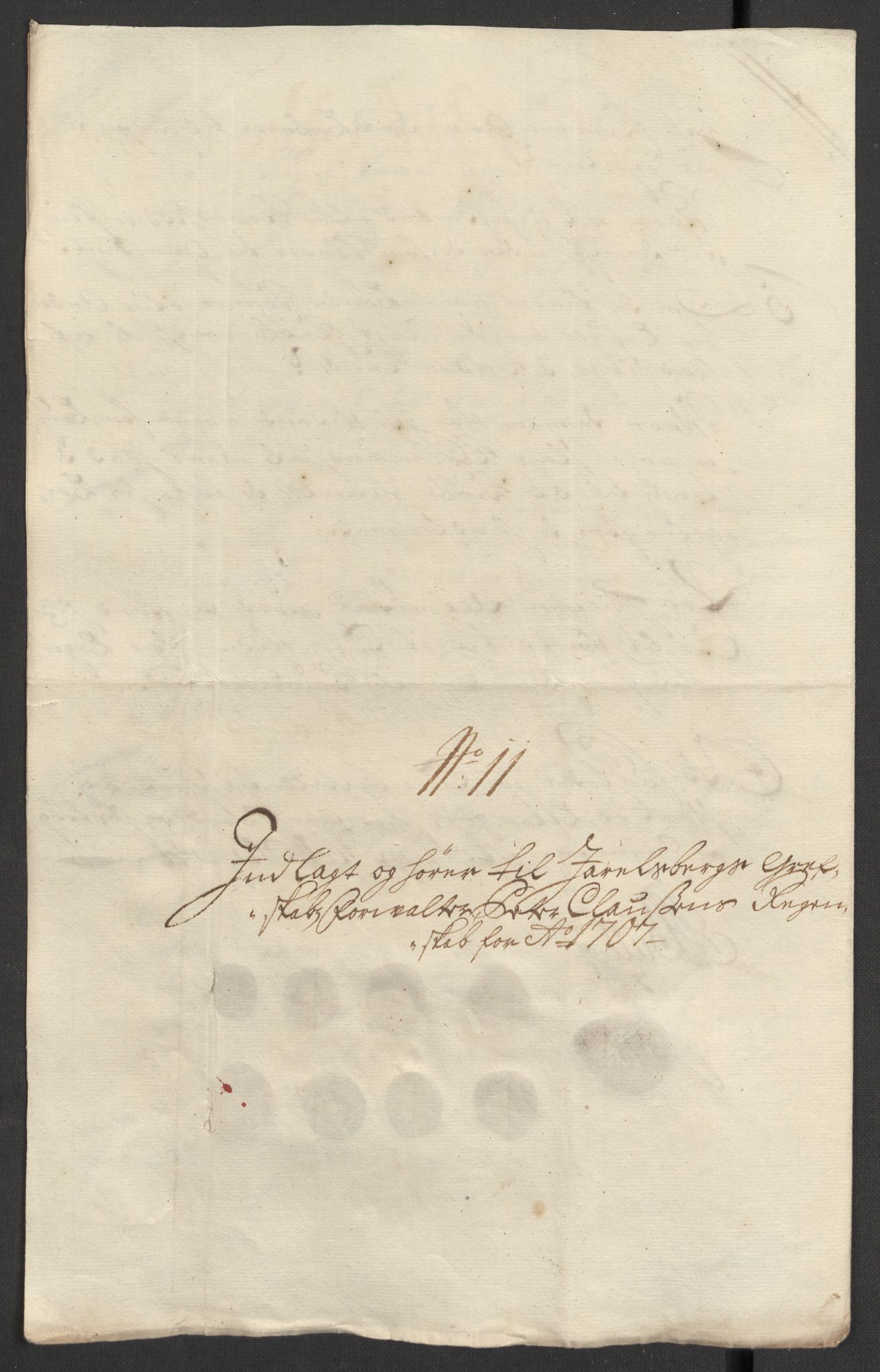 Rentekammeret inntil 1814, Reviderte regnskaper, Fogderegnskap, RA/EA-4092/R32/L1872: Fogderegnskap Jarlsberg grevskap, 1706-1707, p. 425