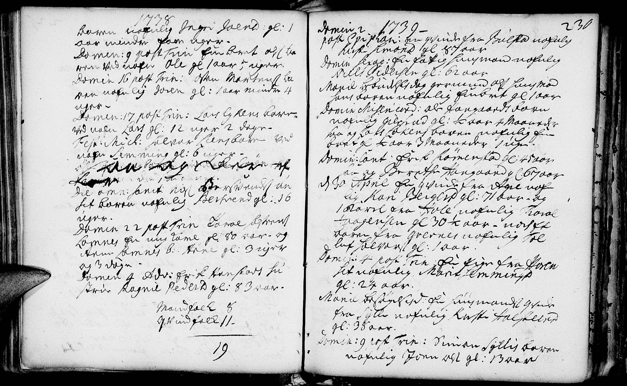 Rendalen prestekontor, SAH/PREST-054/H/Ha/Haa/L0001: Parish register (official) no. 1, 1733-1787, p. 230
