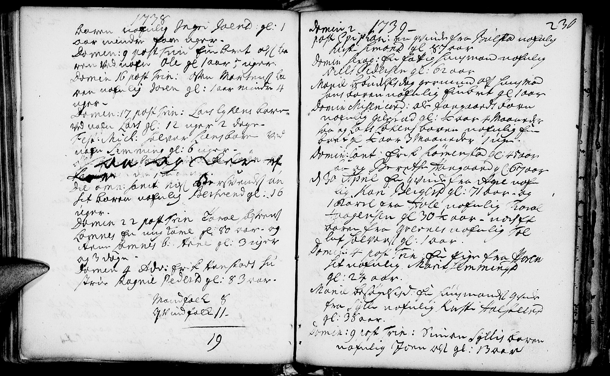 Rendalen prestekontor, AV/SAH-PREST-054/H/Ha/Haa/L0001: Parish register (official) no. 1, 1733-1787, p. 230