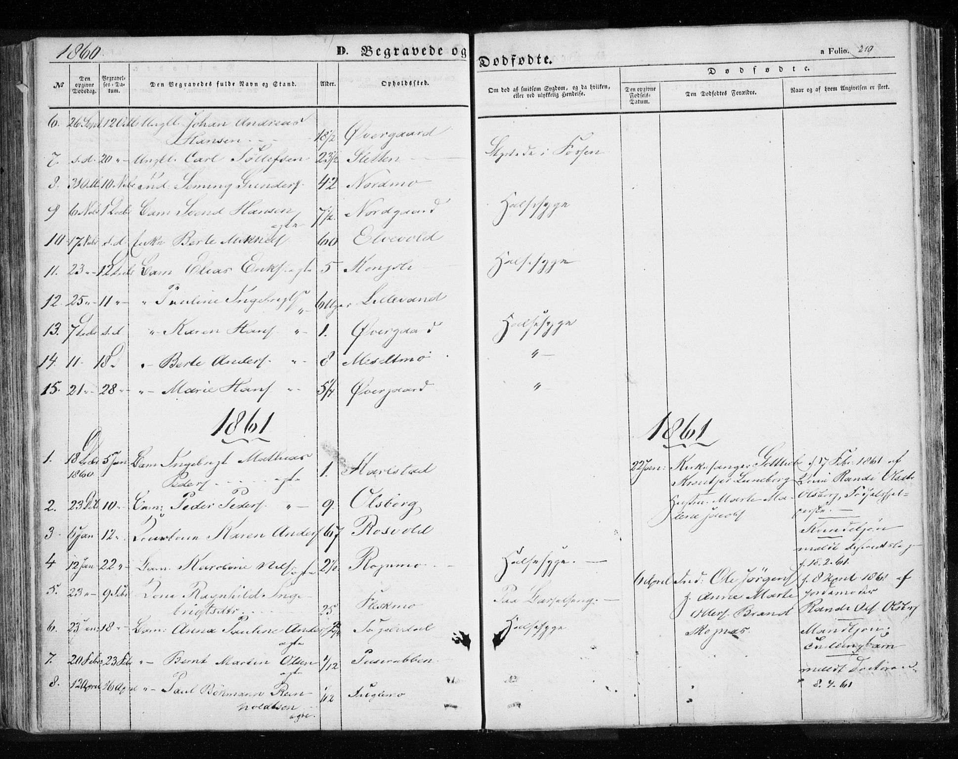 Målselv sokneprestembete, SATØ/S-1311/G/Ga/Gaa/L0003kirke: Parish register (official) no. 3, 1853-1863, p. 219