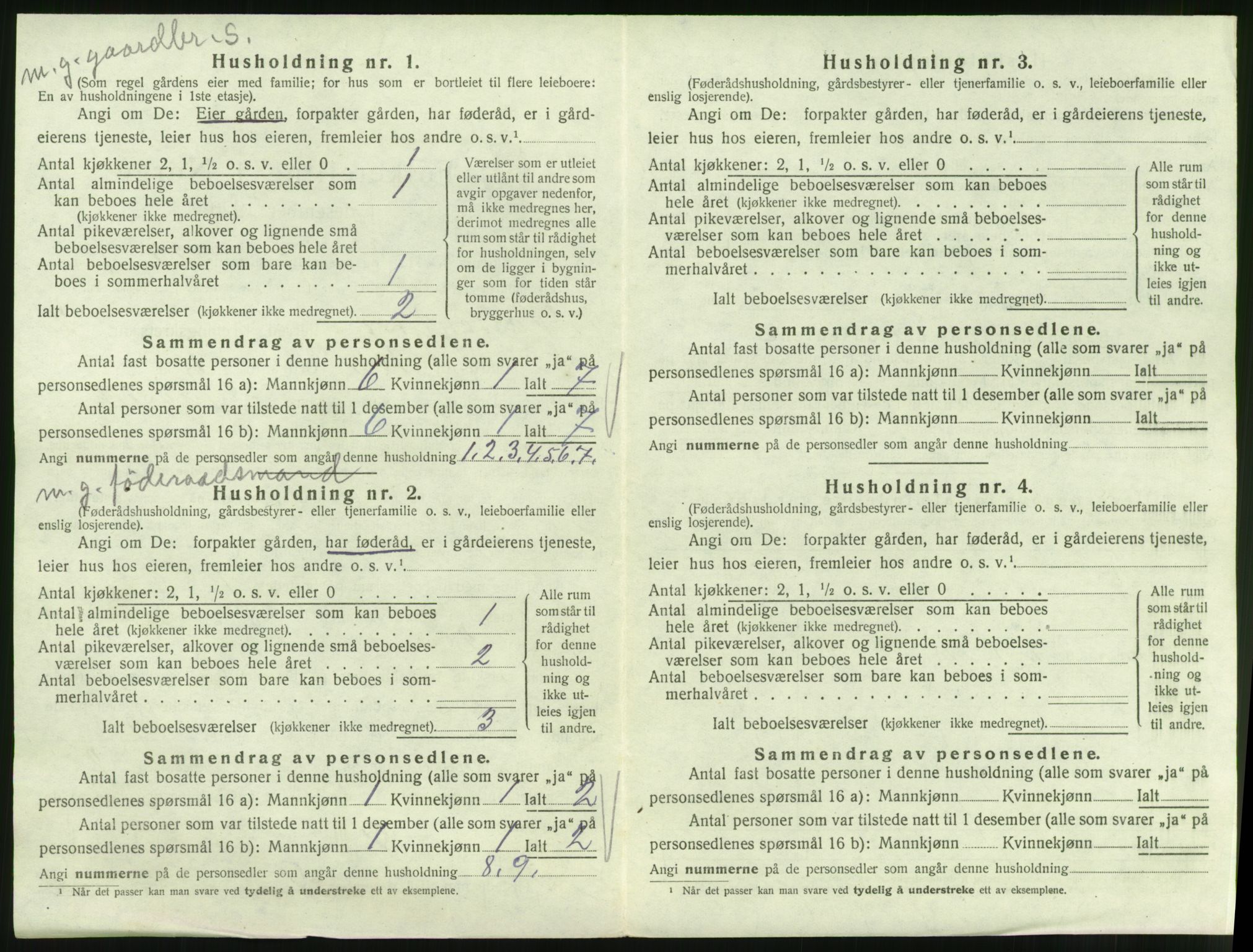 SAT, 1920 census for Valsøyfjord, 1920, p. 124