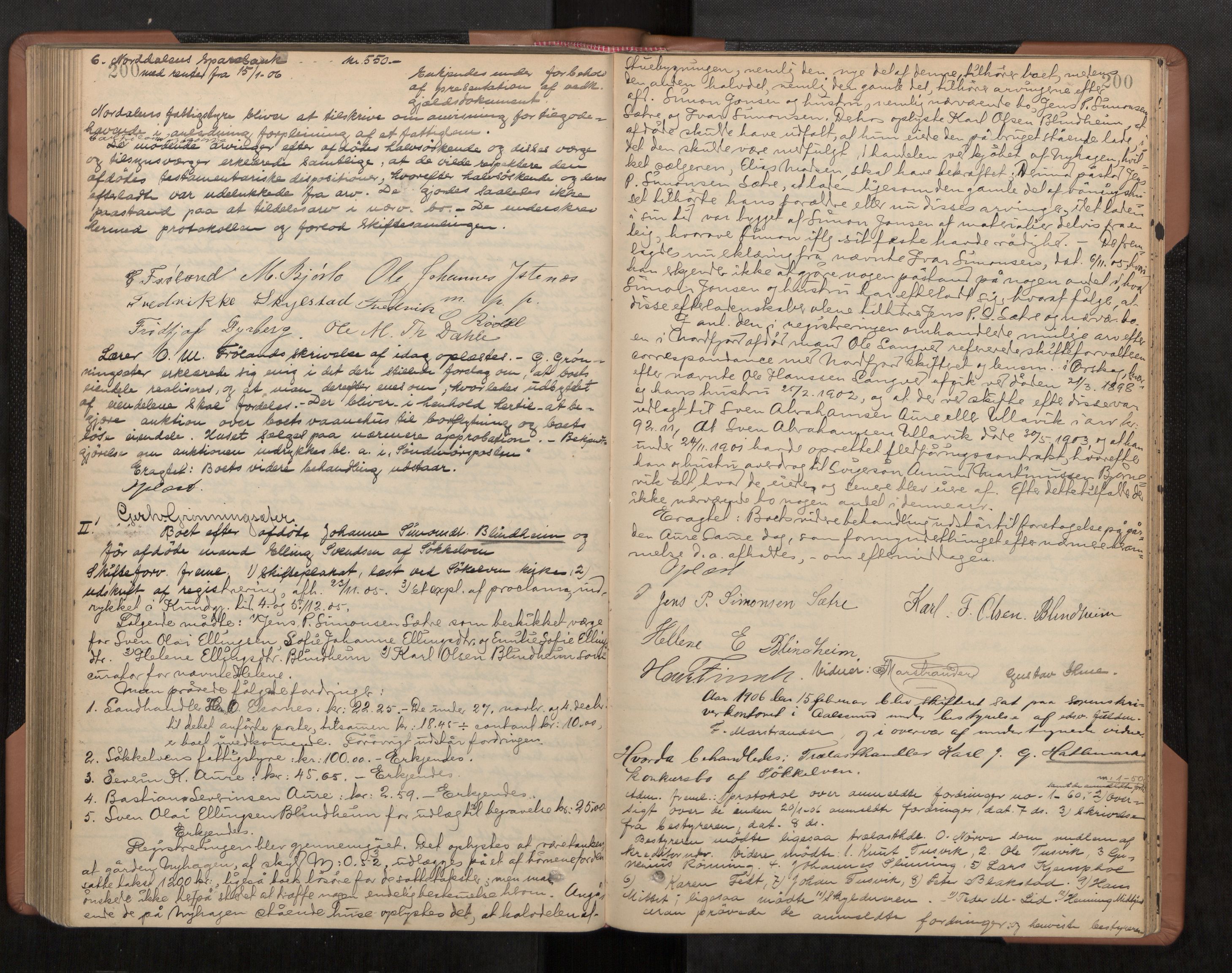 Nordre Sunnmøre sorenskriveri, AV/SAT-A-0006/1/3/3B/L0012: Skiftebehandlingsprotokoll 11, 1899-1906, p. 200
