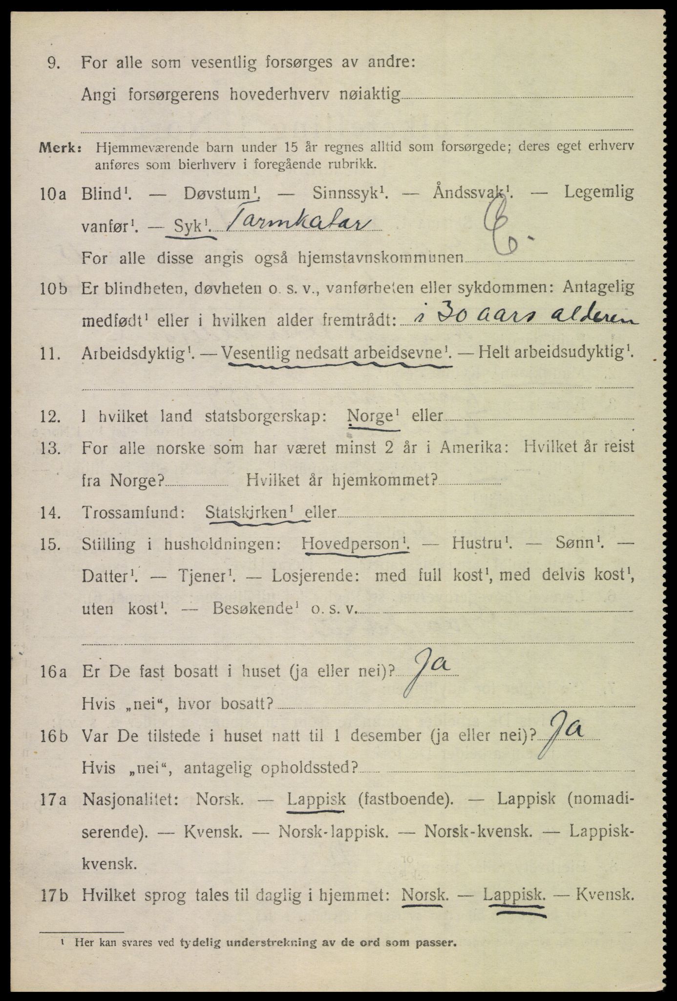 SAT, 1920 census for Evenes, 1920, p. 12801