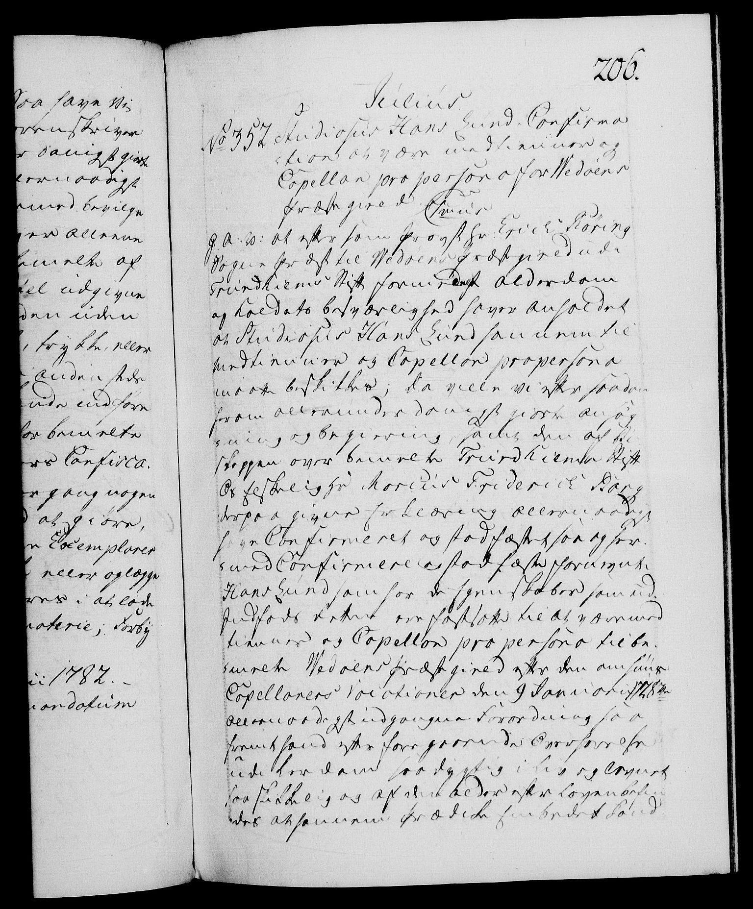 Danske Kanselli 1572-1799, RA/EA-3023/F/Fc/Fca/Fcaa/L0049: Norske registre, 1782-1783, p. 206a