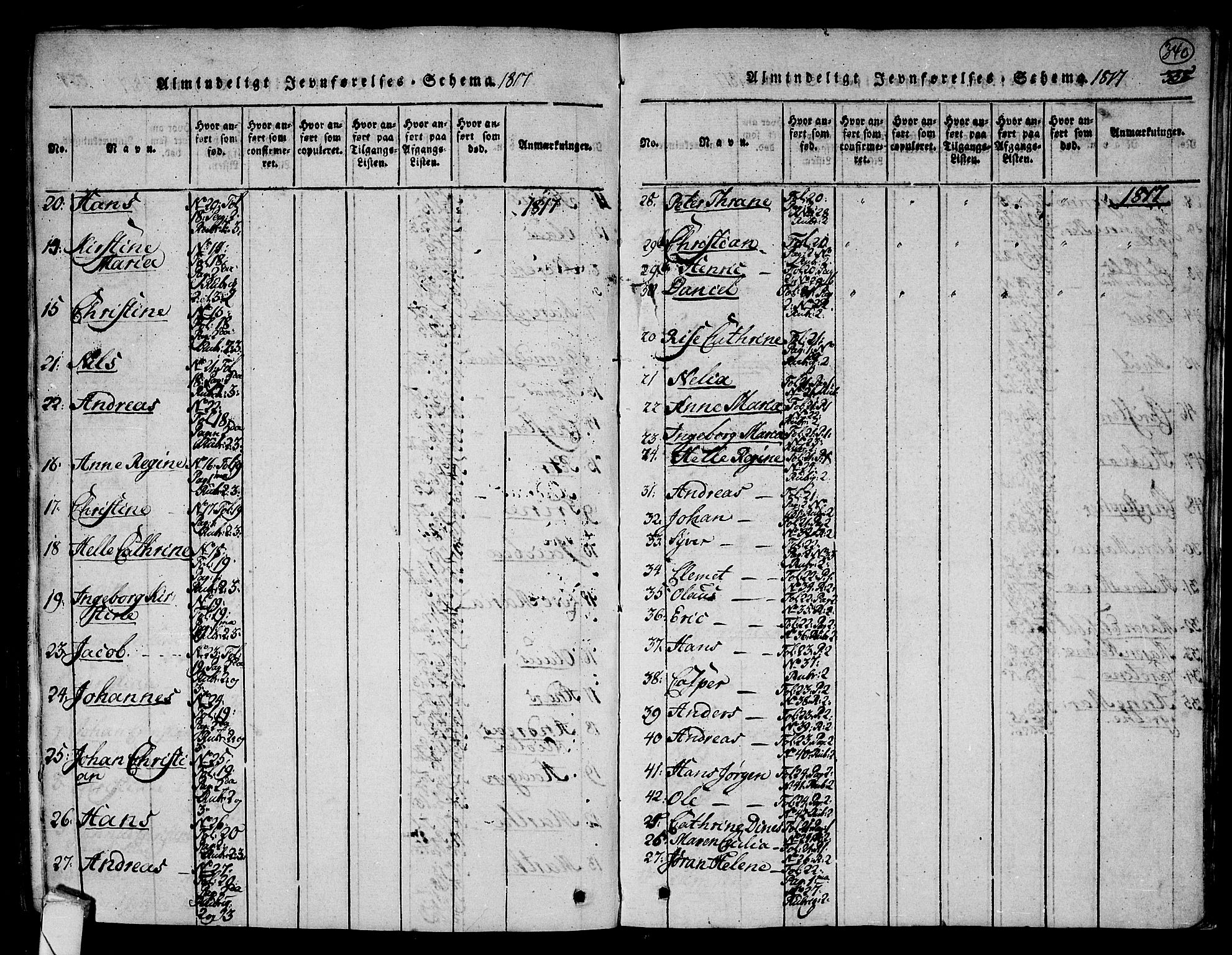 Hurum kirkebøker, AV/SAKO-A-229/F/Fa/L0009: Parish register (official) no. 9, 1816-1826, p. 340