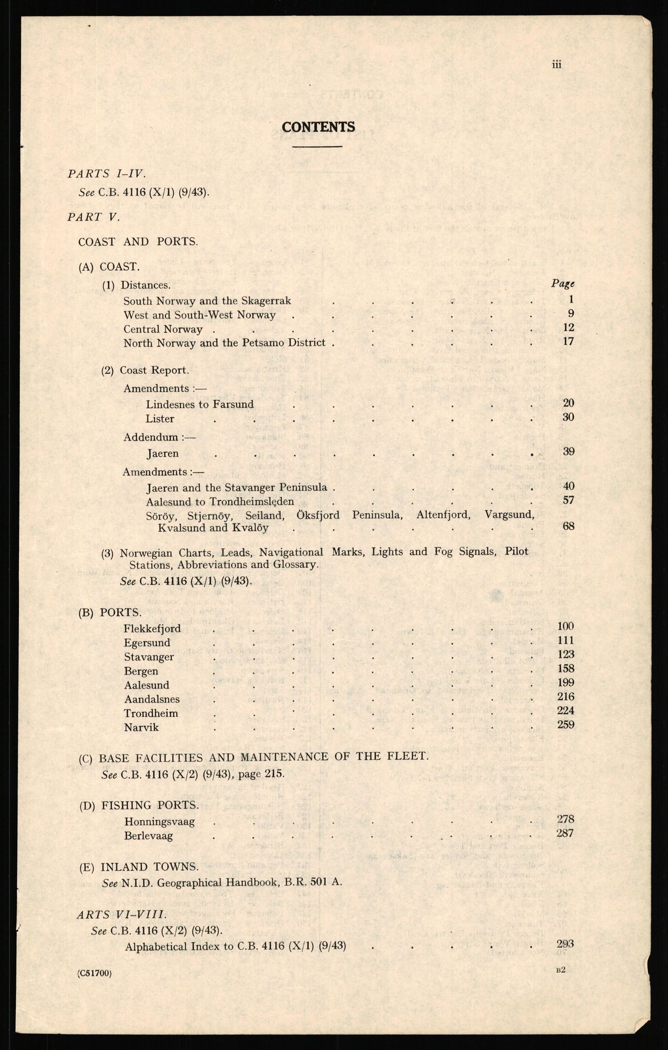 Forsvaret, Forsvarets overkommando II, RA/RAFA-3915/D/Dd/L0004: Index of Reports on Norway, 1943-1944, p. 215