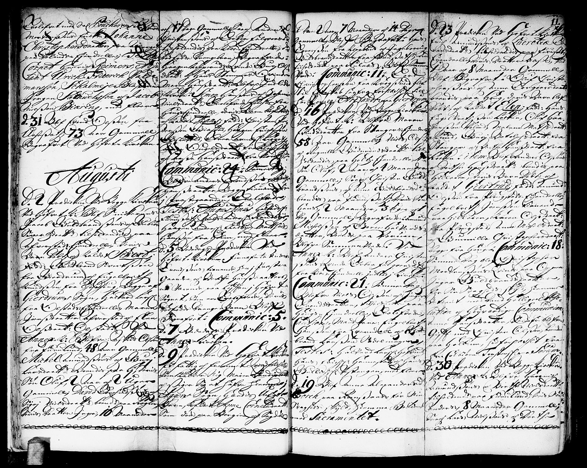 Ullensaker prestekontor Kirkebøker, AV/SAO-A-10236a/F/Fa/L0003: Parish register (official) no. I 3, 1711-1720, p. 11