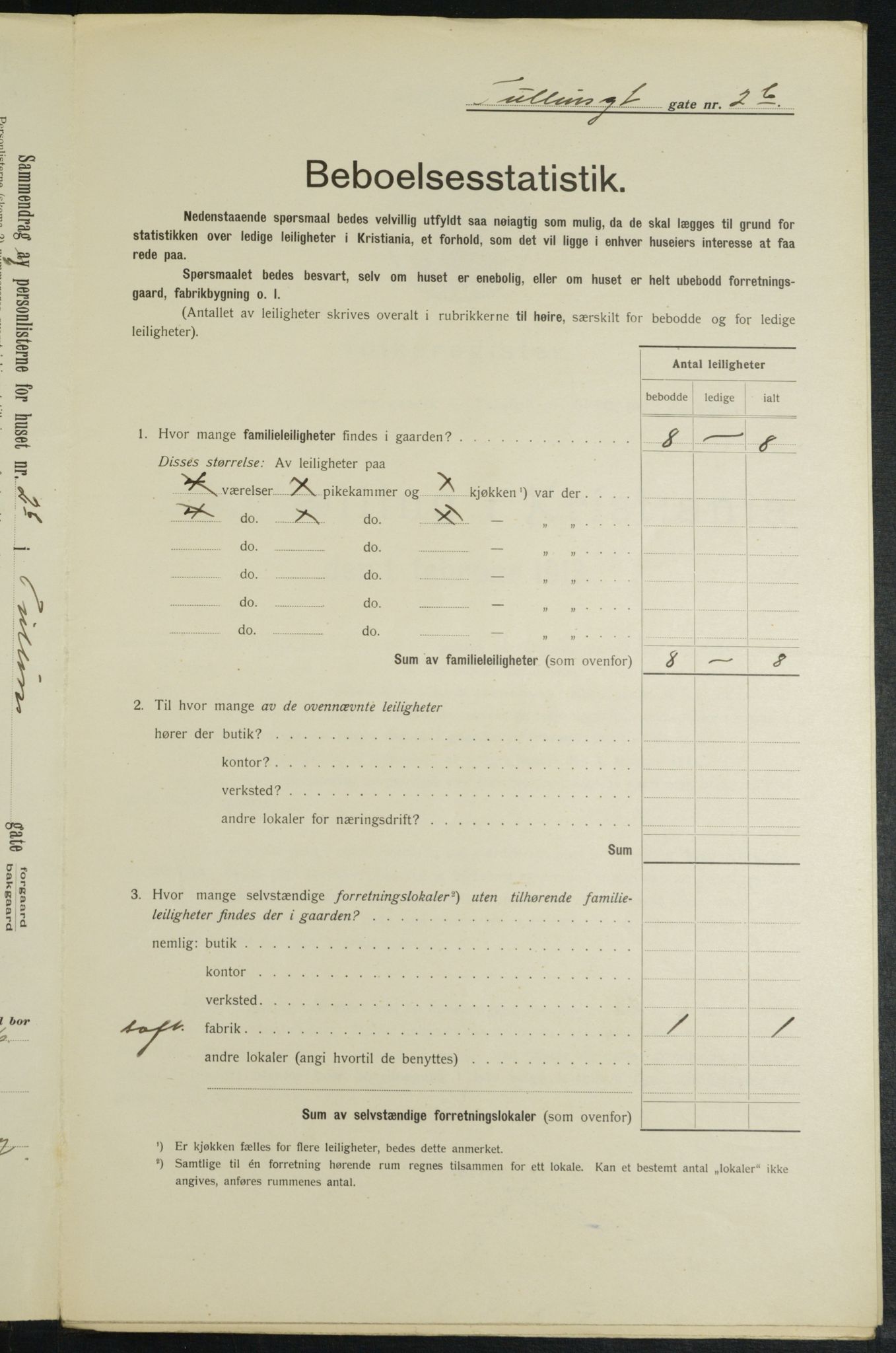 OBA, Municipal Census 1913 for Kristiania, 1913, p. 117323