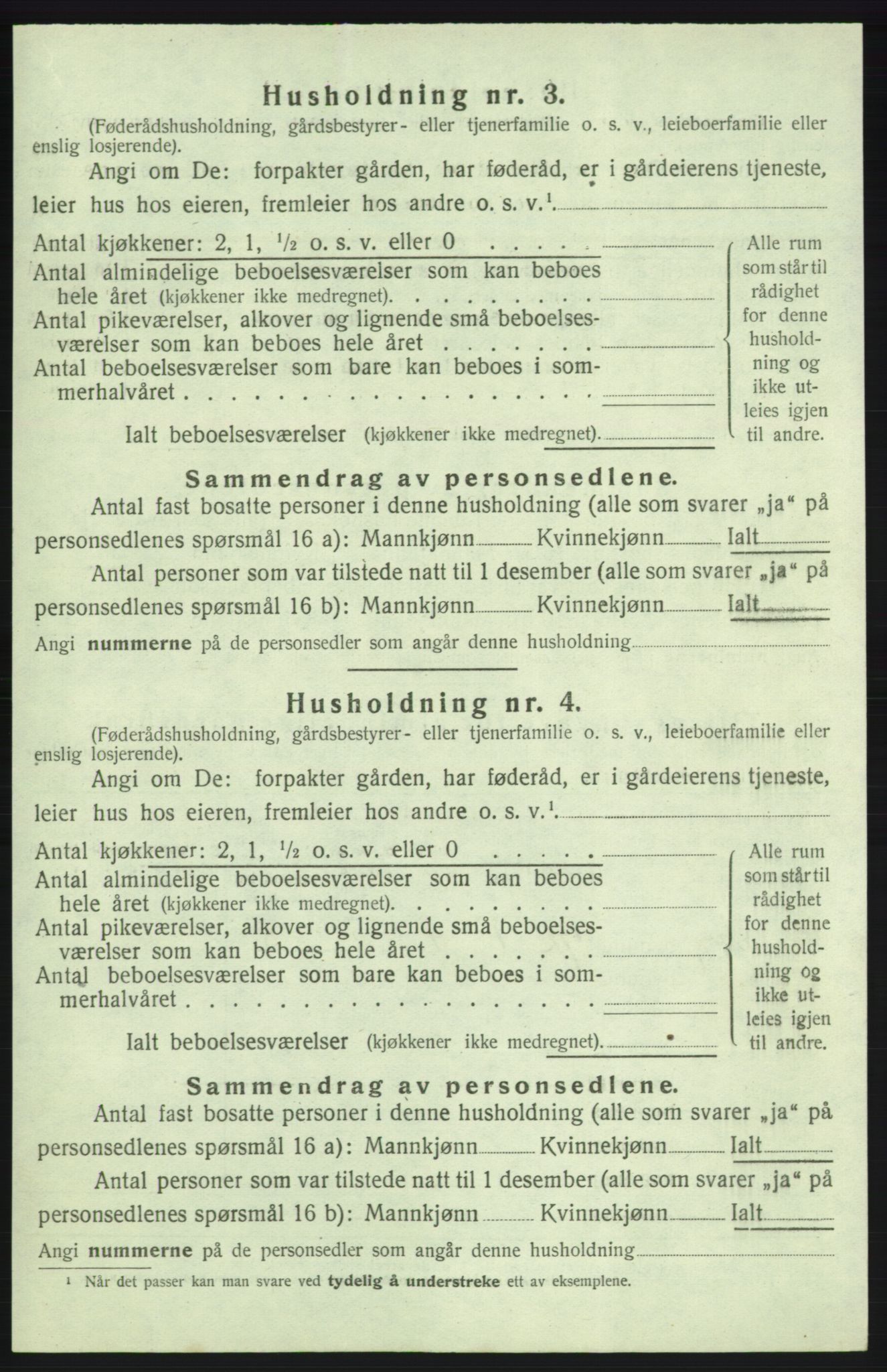 SAB, 1920 census for Kvinnherad, 1920, p. 1052